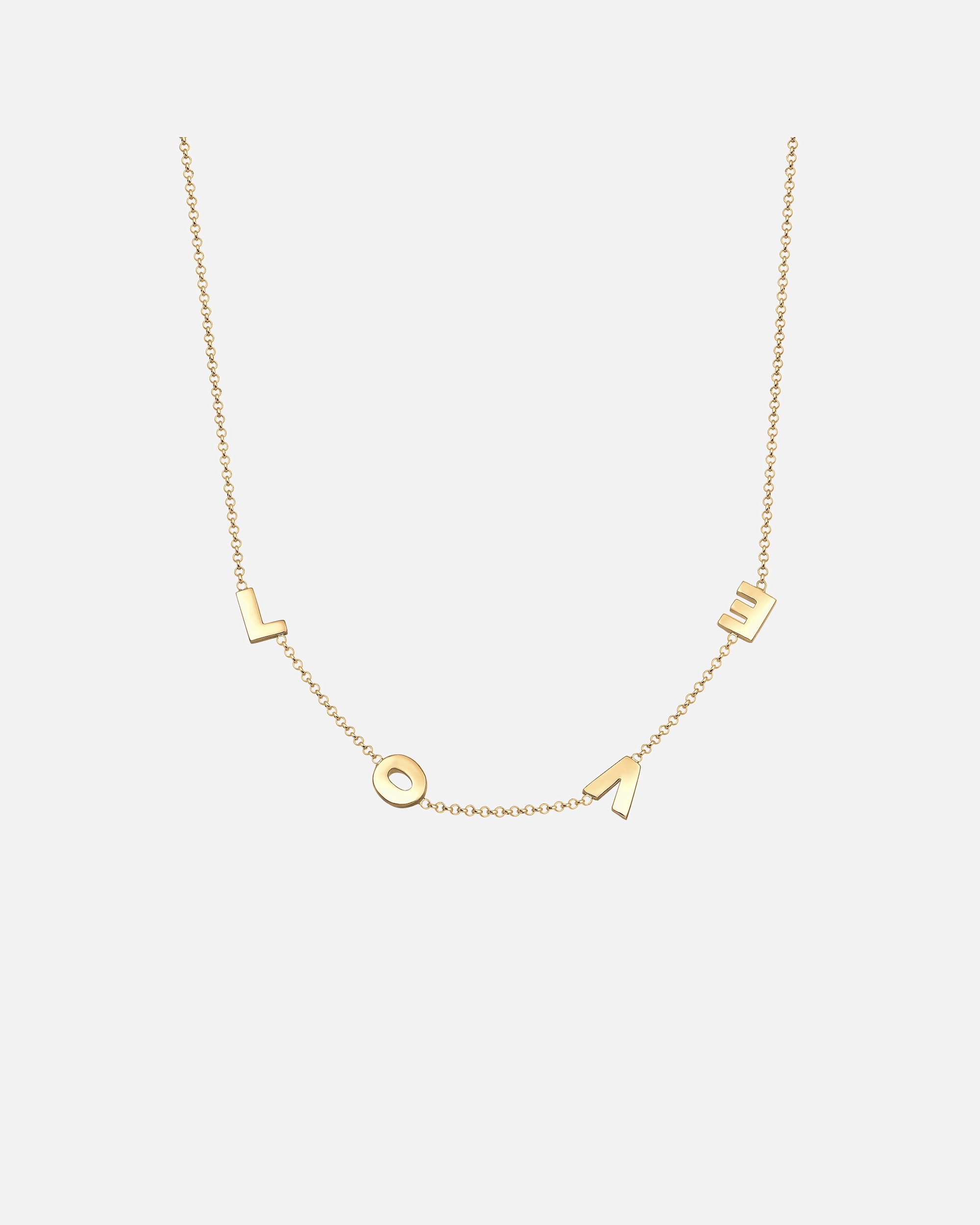 Collier pour Femme Elli Femme Heirloom Love Wording en Argent Sterling 925 goldfarben