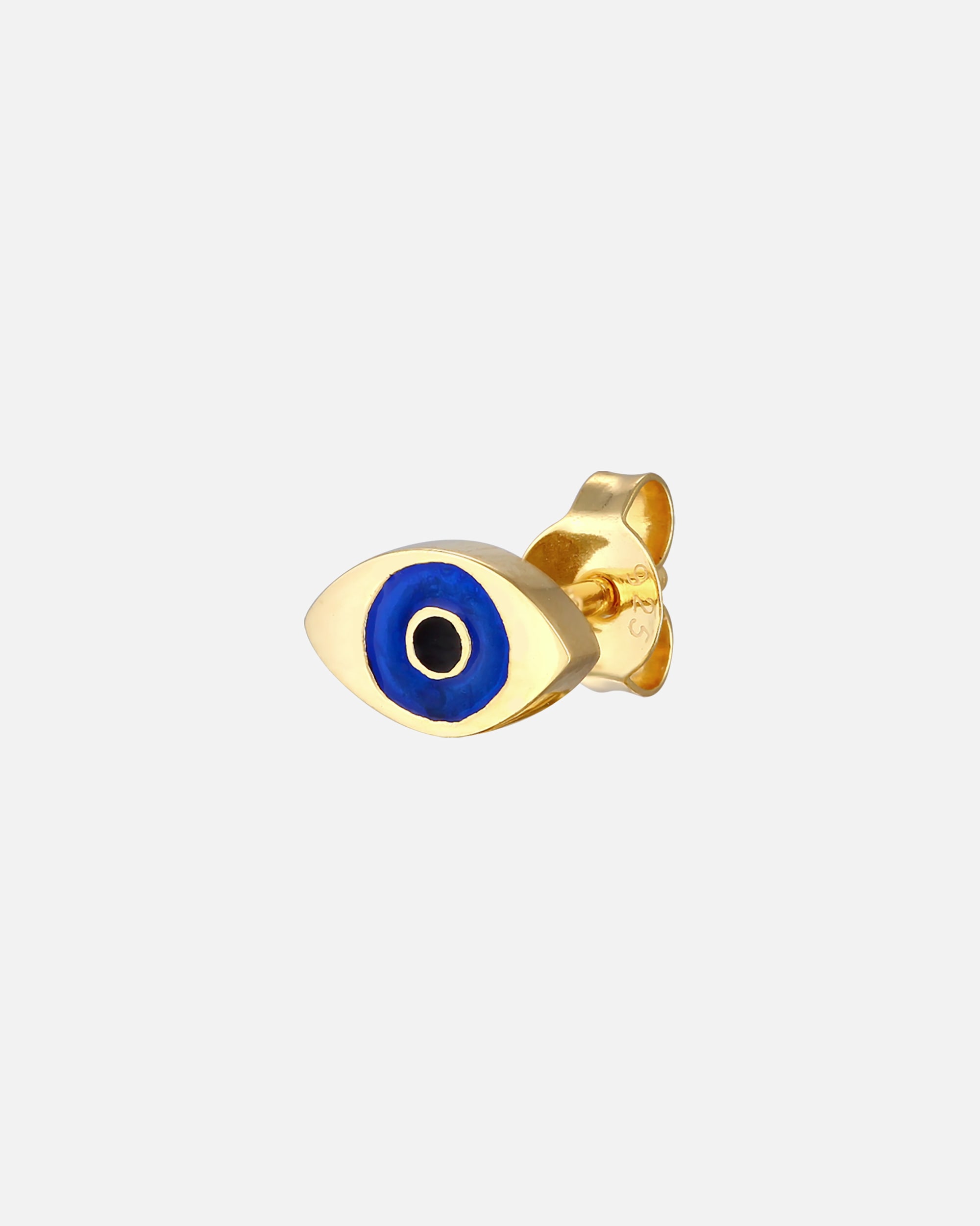 Boucles d'oreilles pour Femme Elli Femmes clous d'oreilles Evil Eye pièce unique avec émail en argent sterling 925 goldfarben