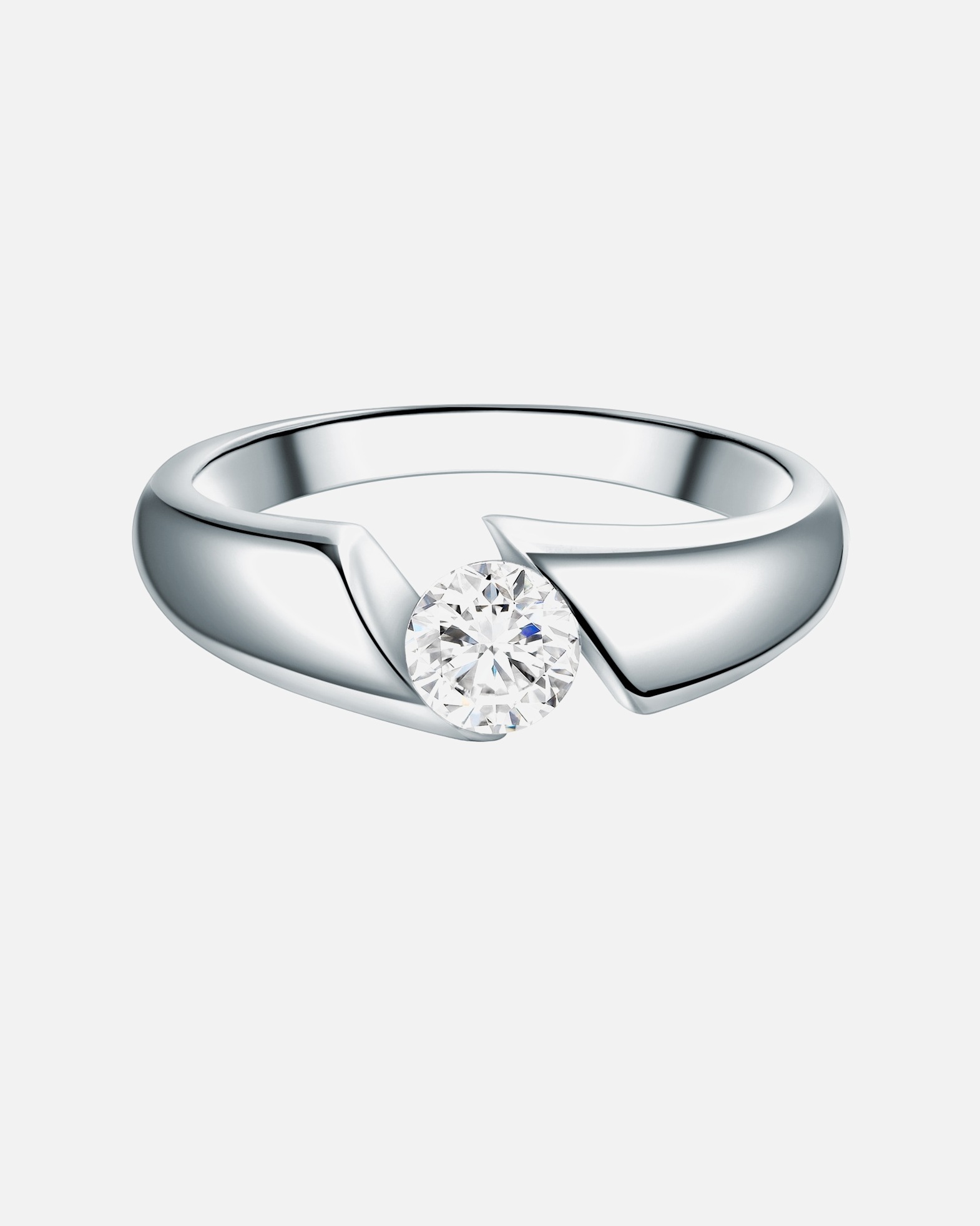 Bague pour Femme Trilani Bague en argent Argent sterling Oxyde de zirconium (CZ) en Argent 50