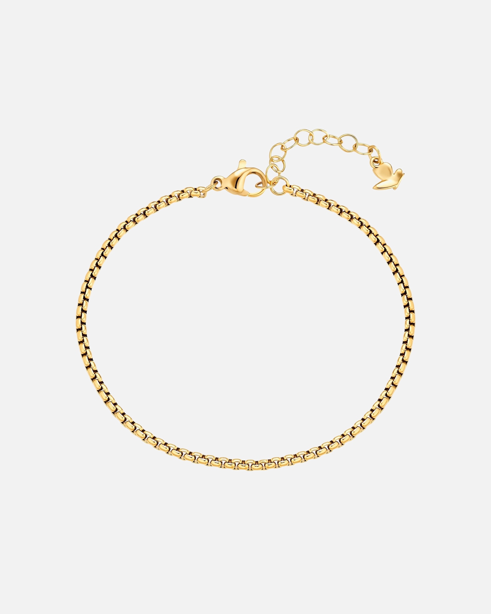 Bracelet pour Femme Glanzstücke München Bracelet en acier inoxydable en Doré Longueur de base 17,0 + rallonge 3,0 cm