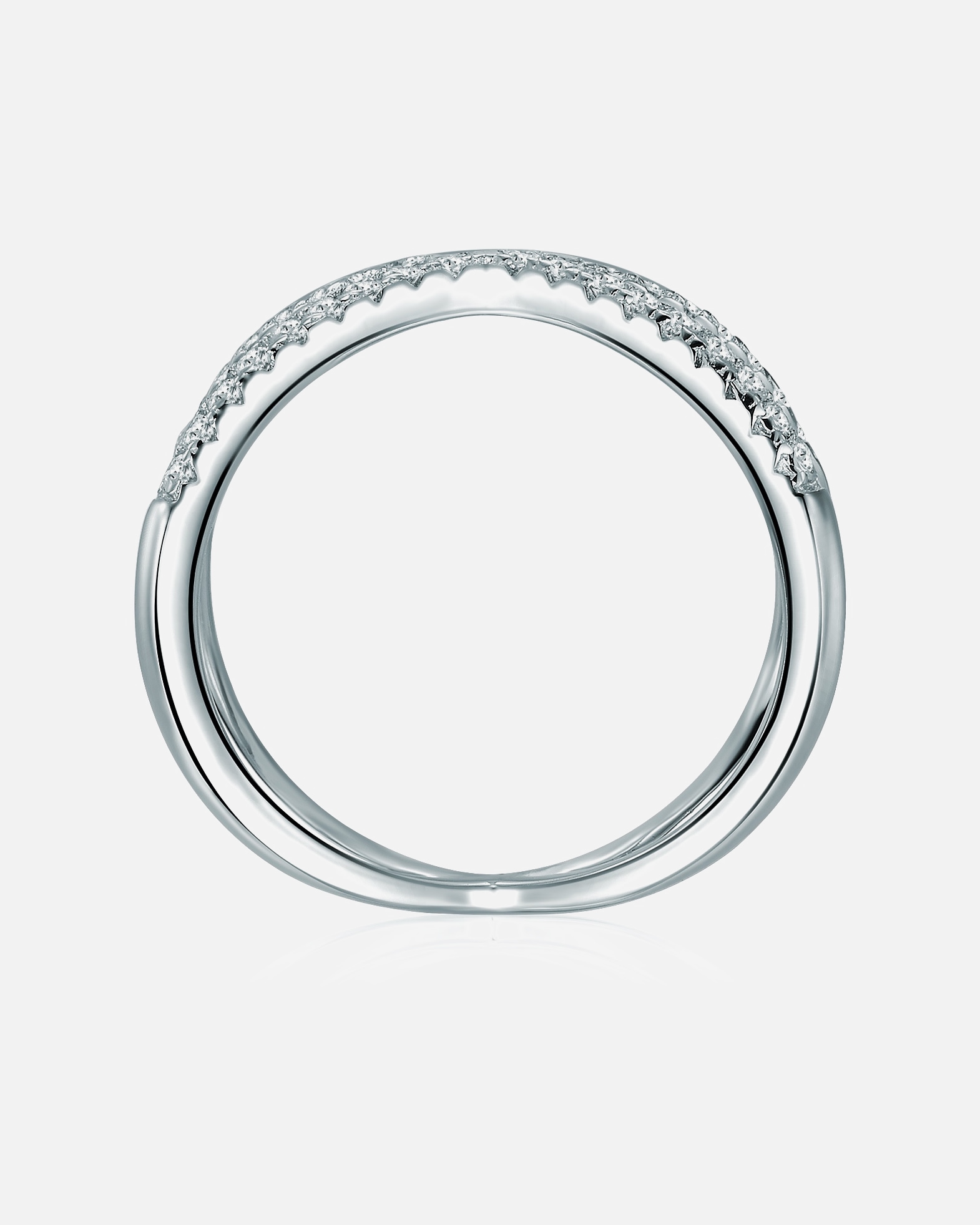 Bague pour Femme Lulu & Jane Bague Argent sterling Oxyde de zirconium (CZ) en Argent 56