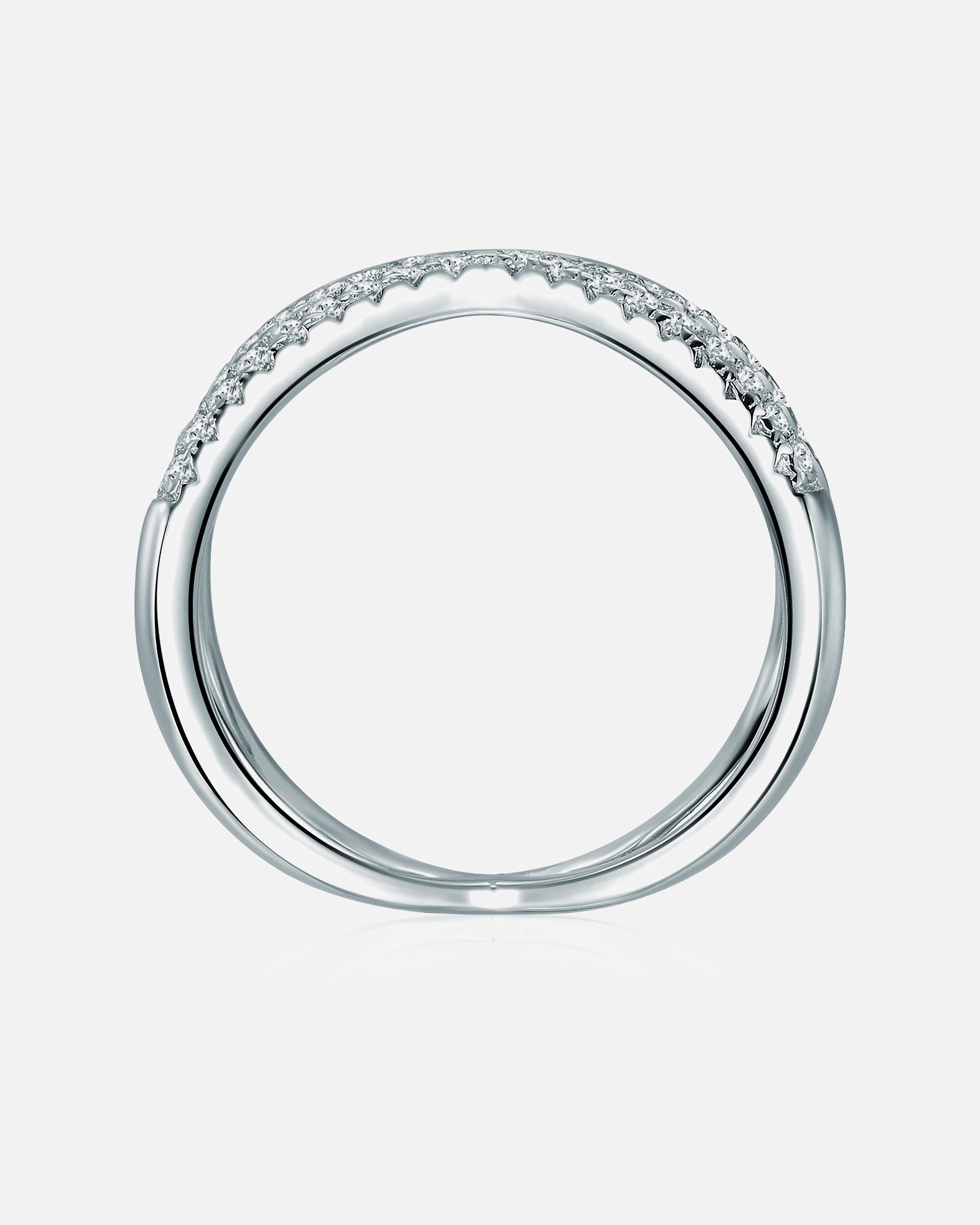 Bague pour Femme Lulu & Jane Bague Argent sterling Oxyde de zirconium (CZ) en Argent 54