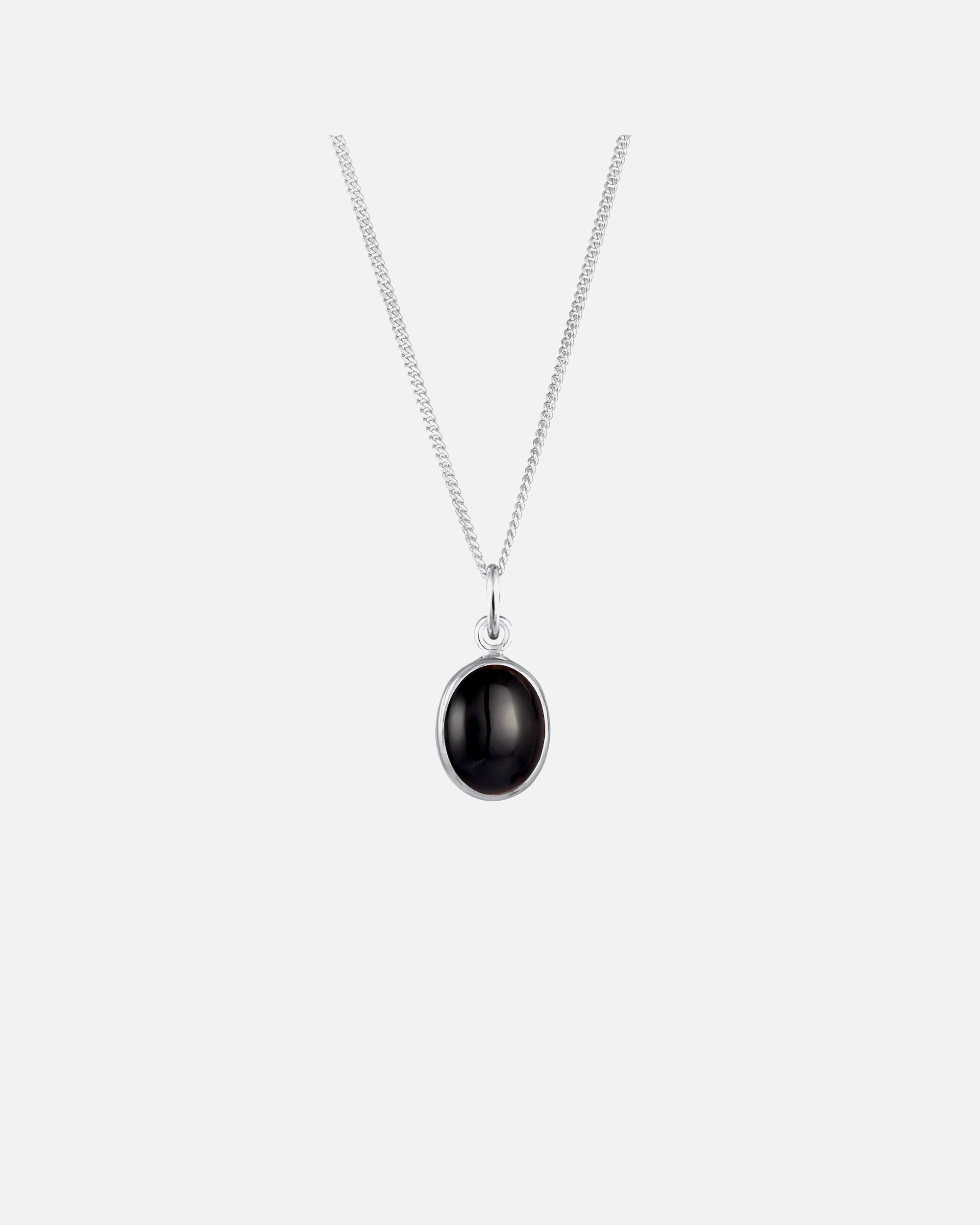 Collier pour Femme Elli Femmes Pendentif Solitaire Basique avec Onyx Noir en Argent Sterling 925 Noir
