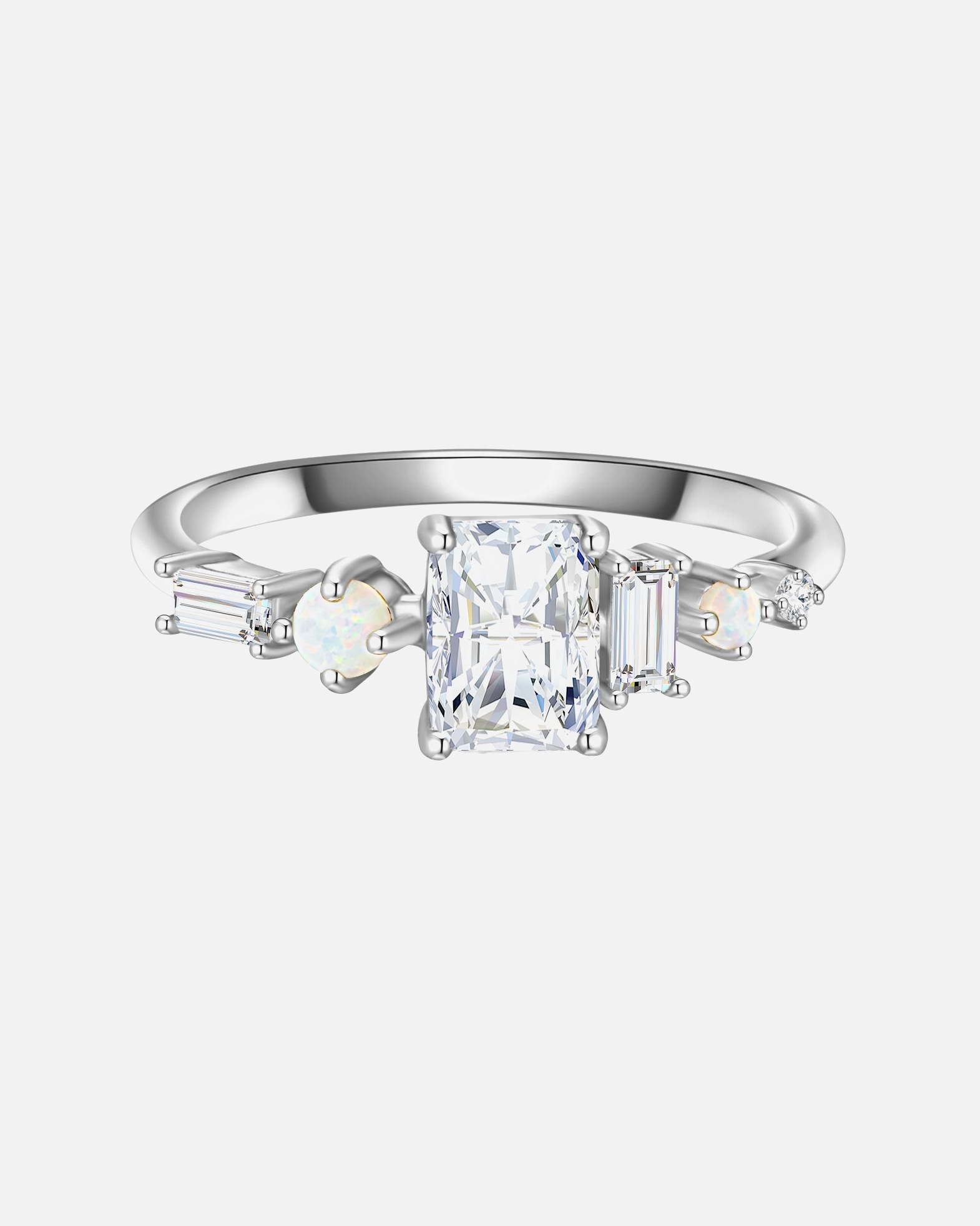 Bague pour Femme Glanzstücke München Bague en argent Argent sterling Oxyde de zirconium (CZ) en Argent 48