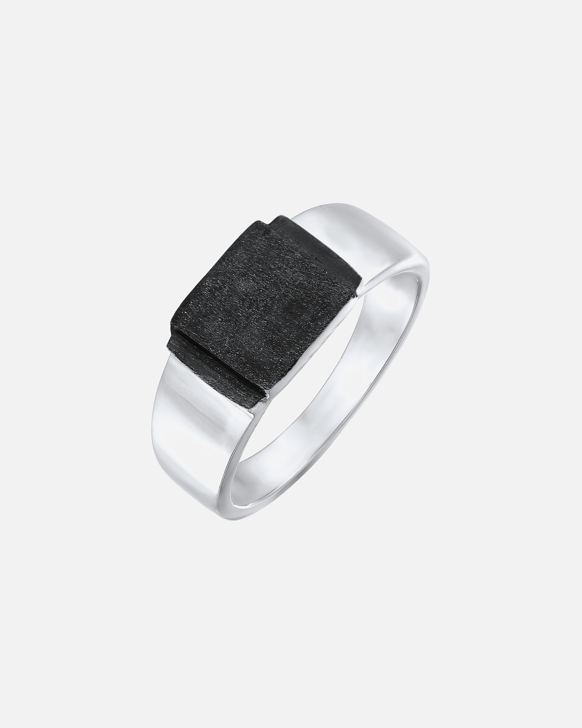 Bague pour Homme KUZZOI Herren Siegelring Oxidiert 925 Silber 62