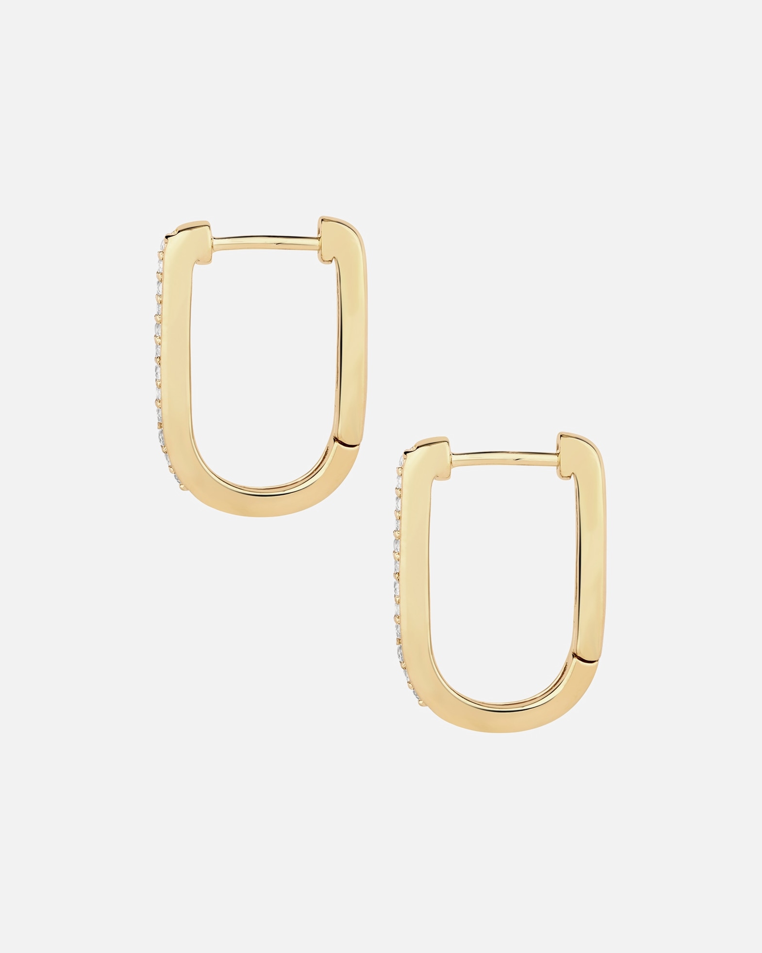 Créoles pour Femme Glanzstücke München Créoles en Argent Sterling en or jaune avec Topaze 16,0 mm