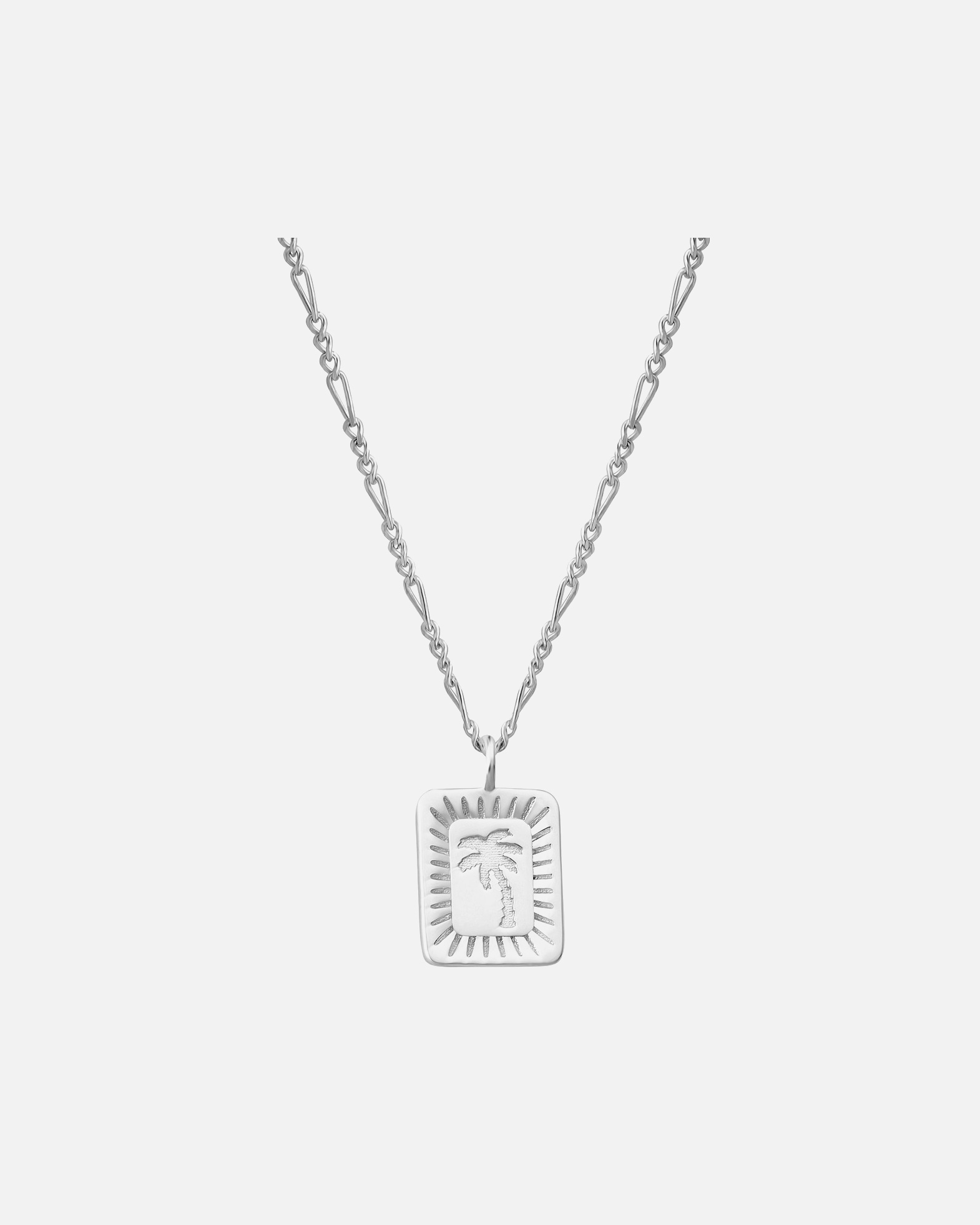 Collier pour Femme Glanzstücke München Collier Palme en Argent Sterling en argent 40,0 cm Basiskette + 5,0 cm Verlängerung