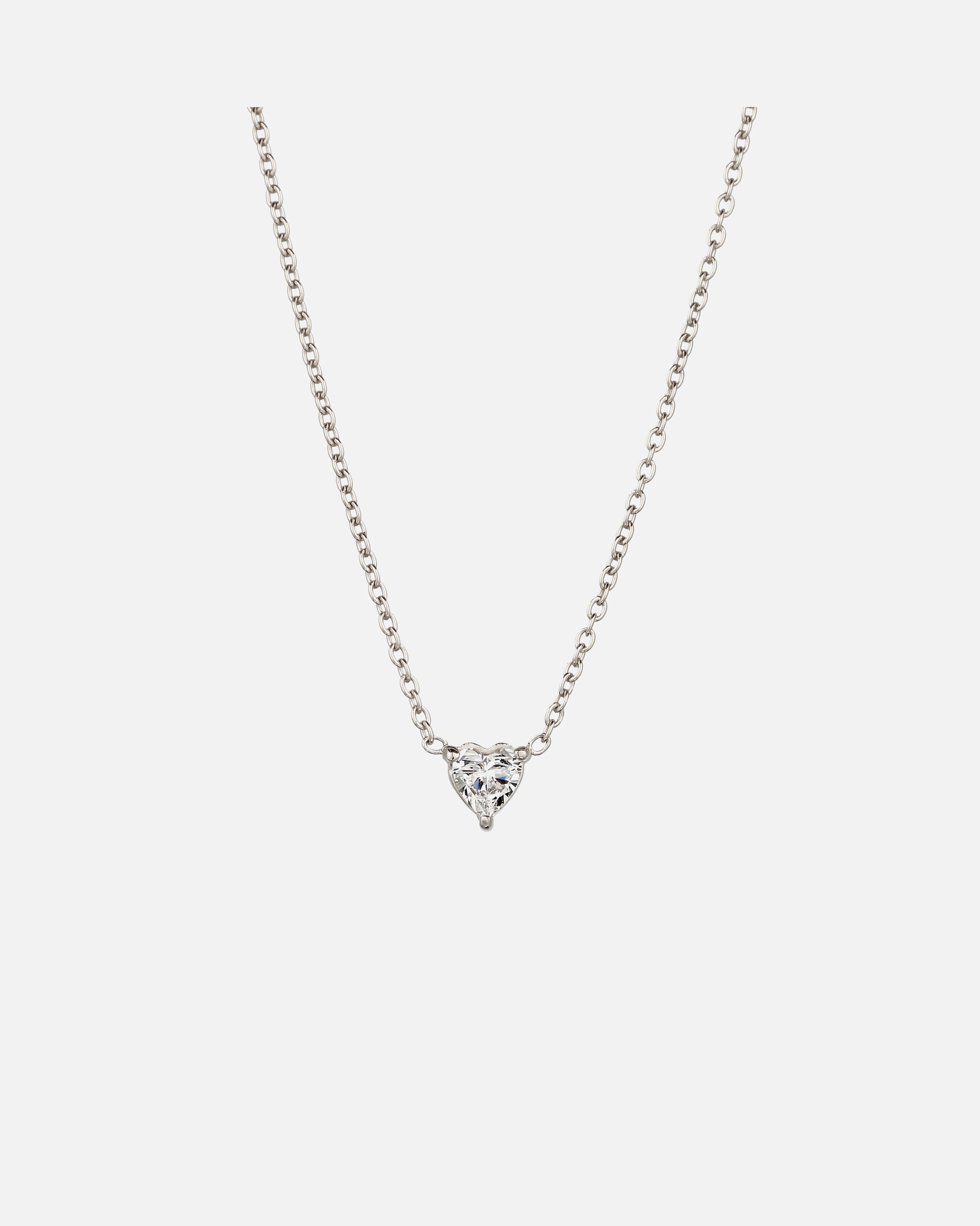 Collier pour Femme Elli DIAMONDS Collier court avec pierre Cœur Diamant de laboratoire Blanc Taille diamant (0.175 ct) 925 Sterling Silver silberfarben