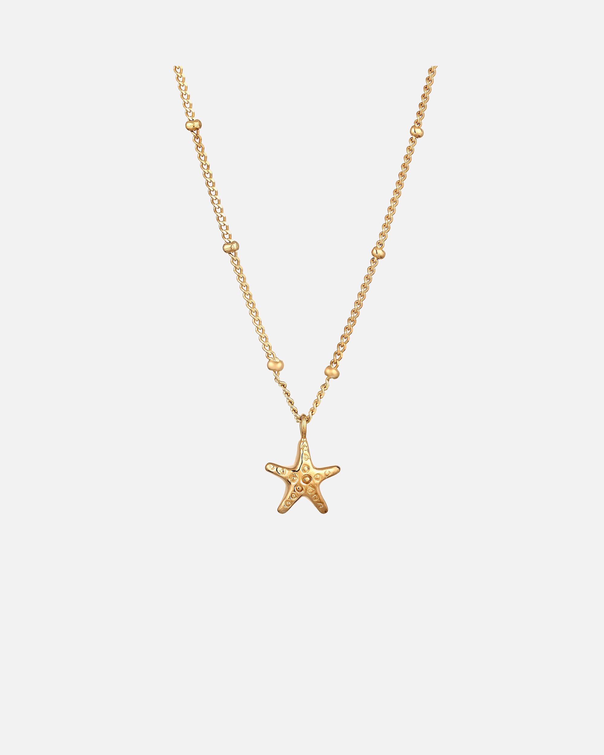 Collier pour Femme Collier Choker Étoile de mer 925 Sterling Silver goldfarben