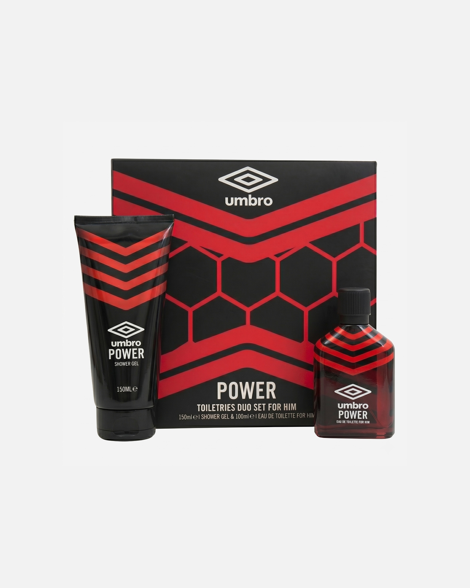 Coffret soin corps pour Unisexe Umbro Coffret Gel Douche & Eau de Toilette Power 150 ml + 100 ml