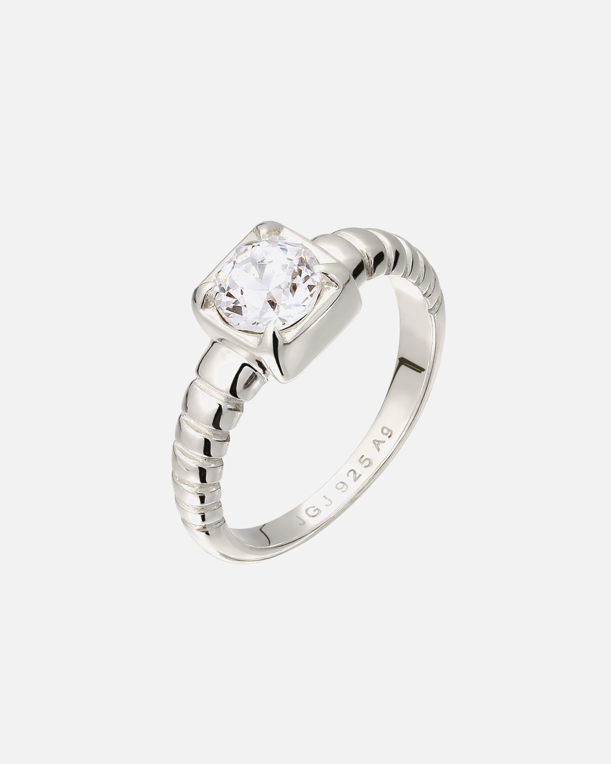 Bague pour Femme Elli Bague avec pierres Swarovski Cristaux Blanc 925 Sterling Silver 56