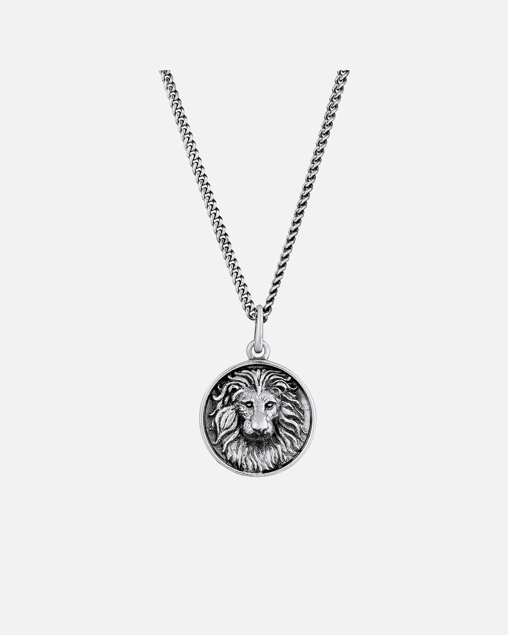 Collier pour Homme KUZZOI Pendentif de lion pour homme Animal solide et robuste en argent sterling 925 55