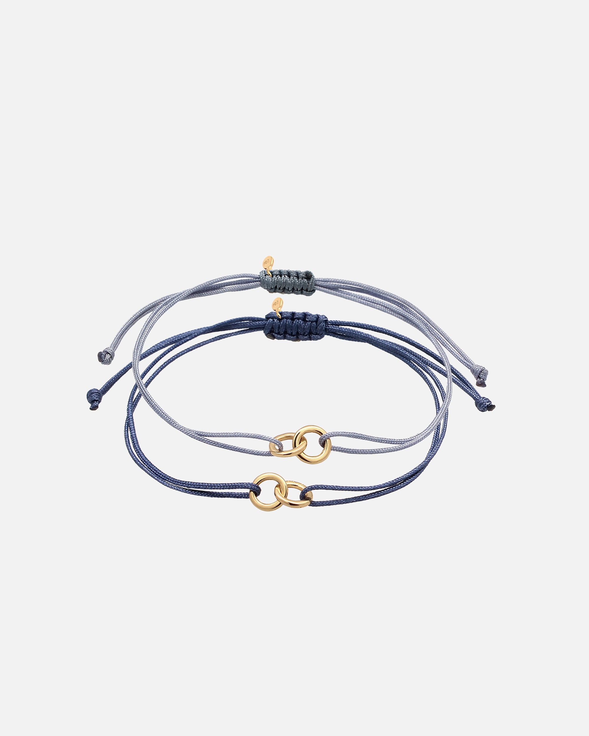 Bracelet pour Femme Elli Set Bracelet Cercle 925 Sterling Silver Gold-plated Bleu