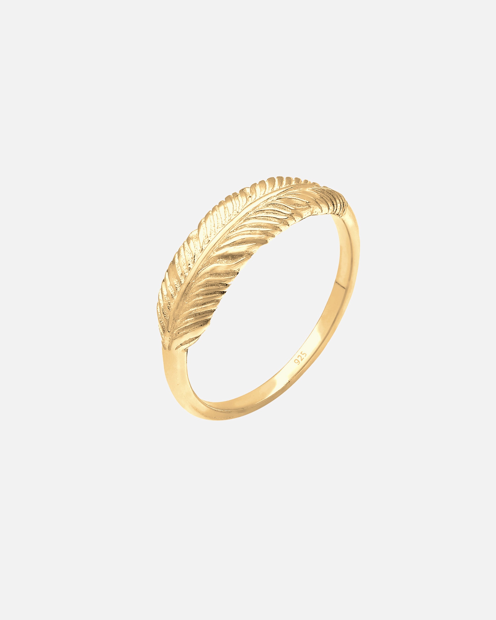 Bague pour Femme Elli Plume Aile tendance boho festival Argent 925 52