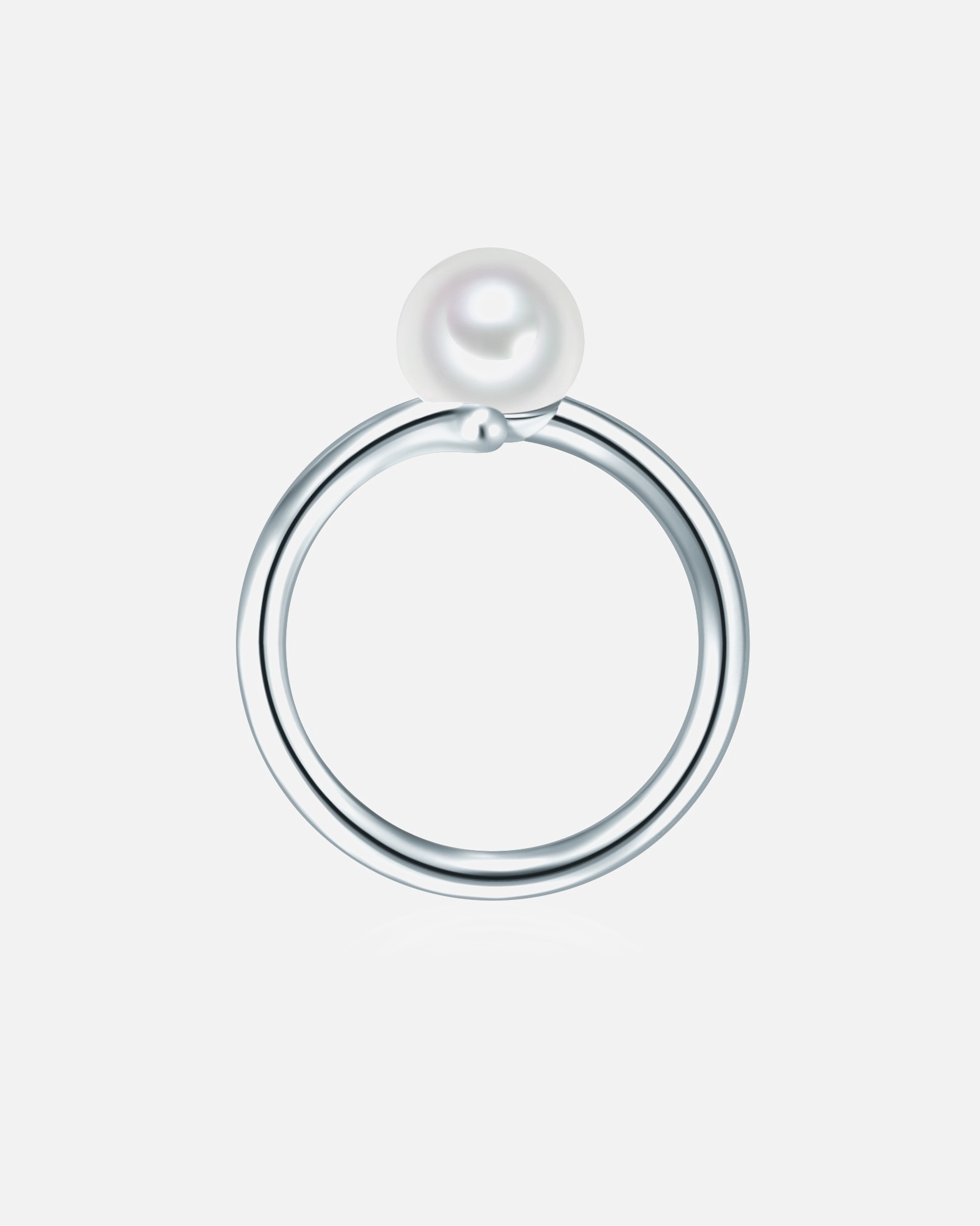 Bague pour Femme Valero Pearls Bague Argent sterling Perle de culture d'eau douce en Argent 62