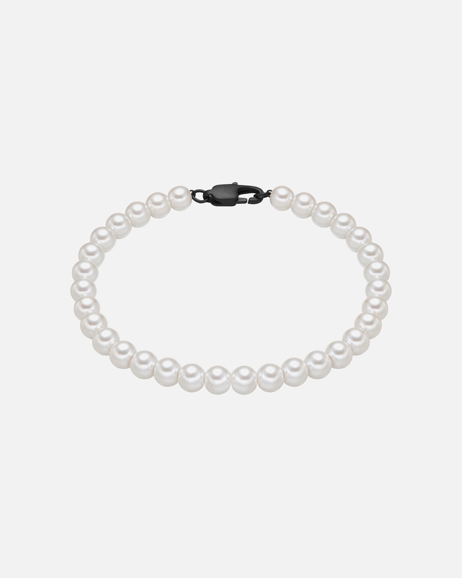 Bracelet pour Homme True Rebels Bracelet en Acier inoxydable en Noir 17 cm