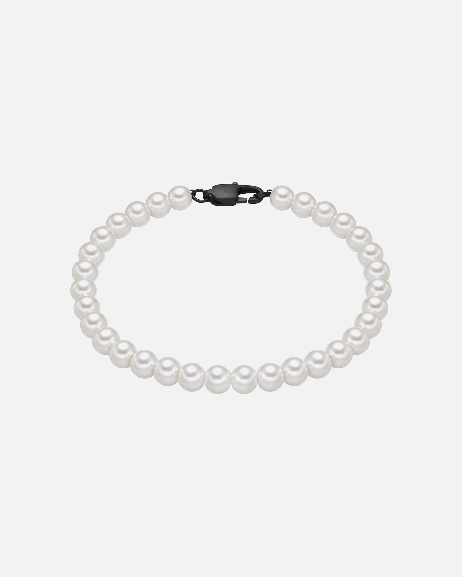 Bracelet pour Homme True Rebels Bracelet en Acier inoxydable en Noir 21 cm