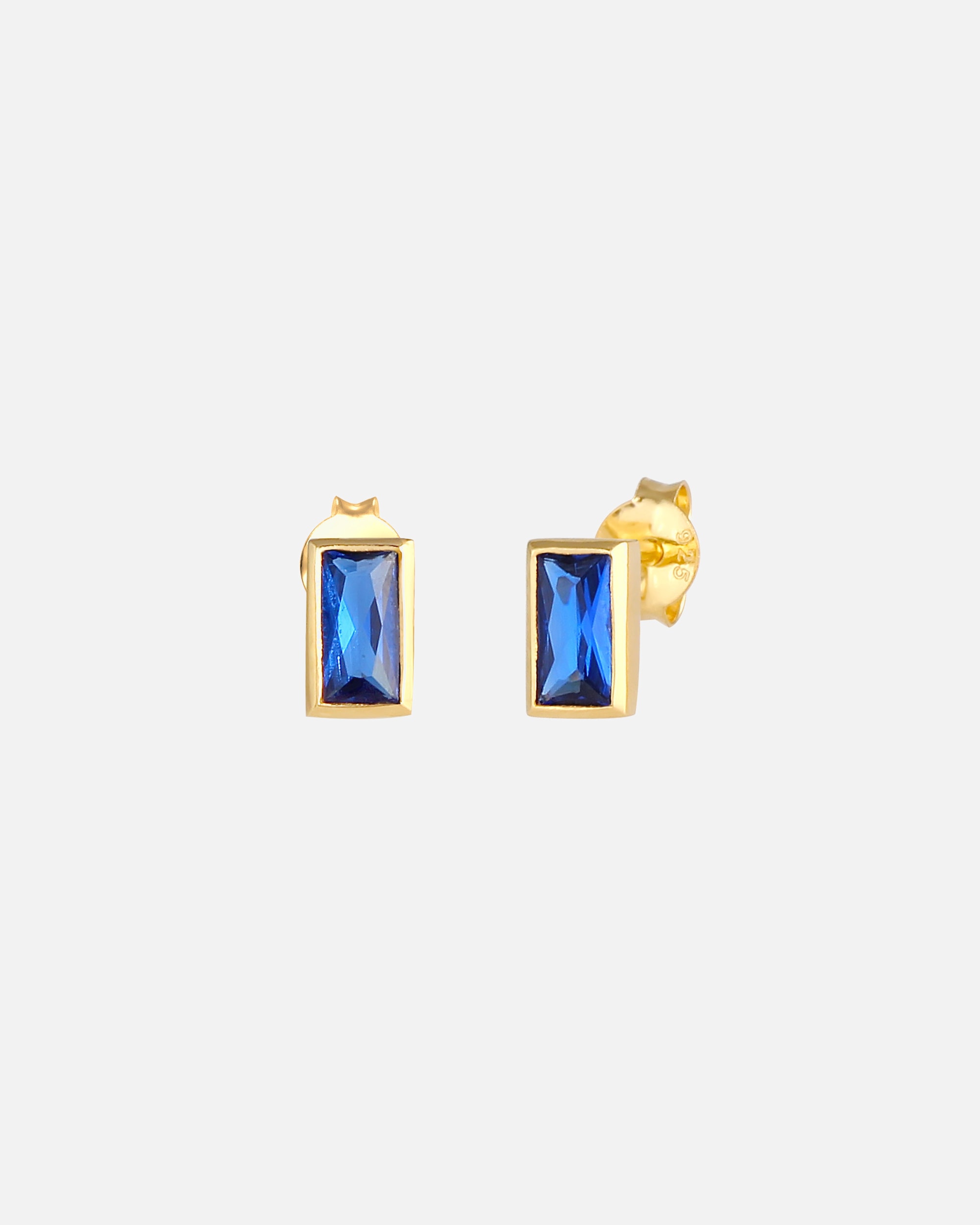Boucles d'oreilles pour Femme Elli Élégant Filigrane avec des Saphirs Boucles d'Oreilles Femme - (925/1000) Argent Plaqué Or Bleu