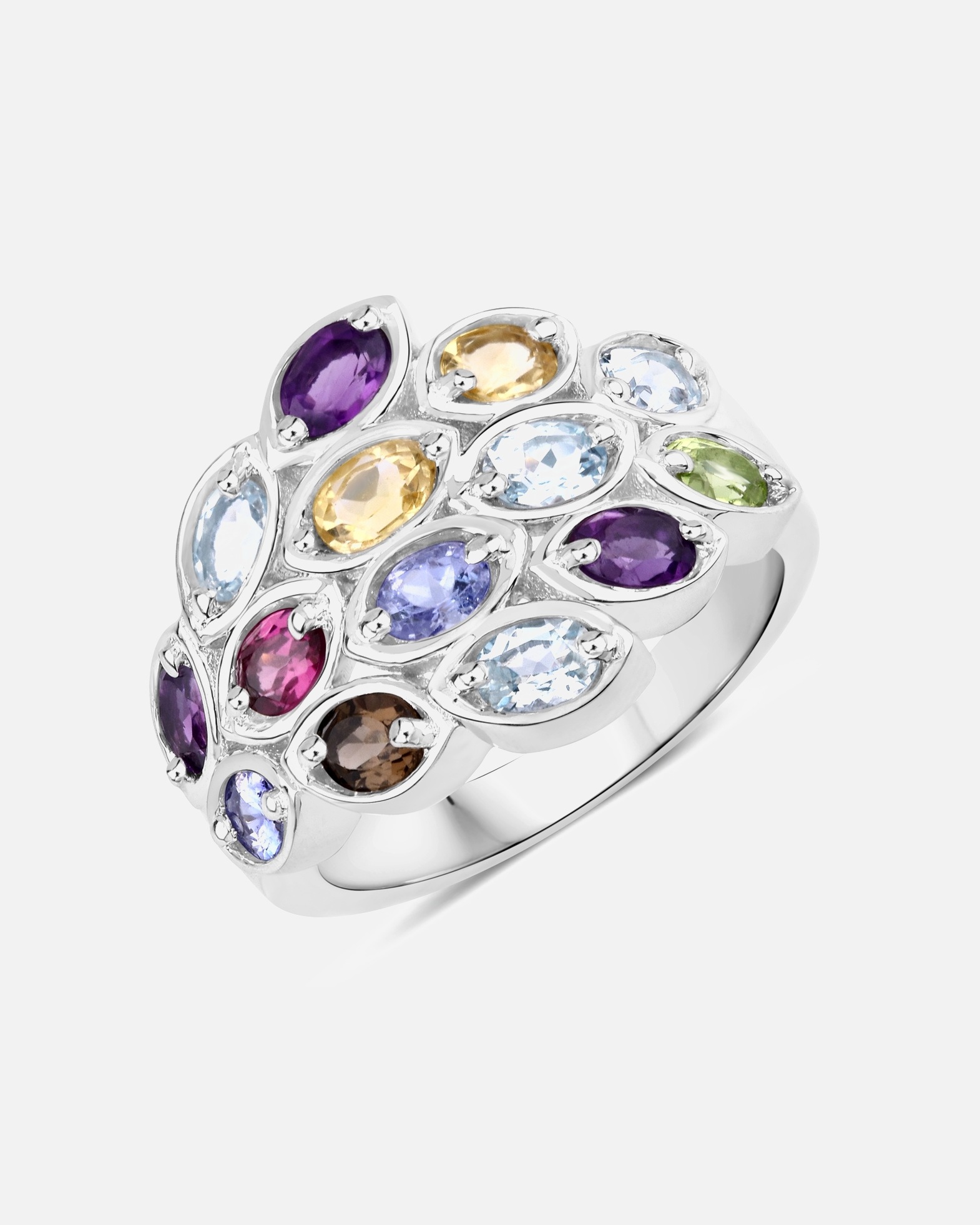 Bague pour Femme Rafaela Donata Bague Argent sterling Topaz bleu en Argent 56