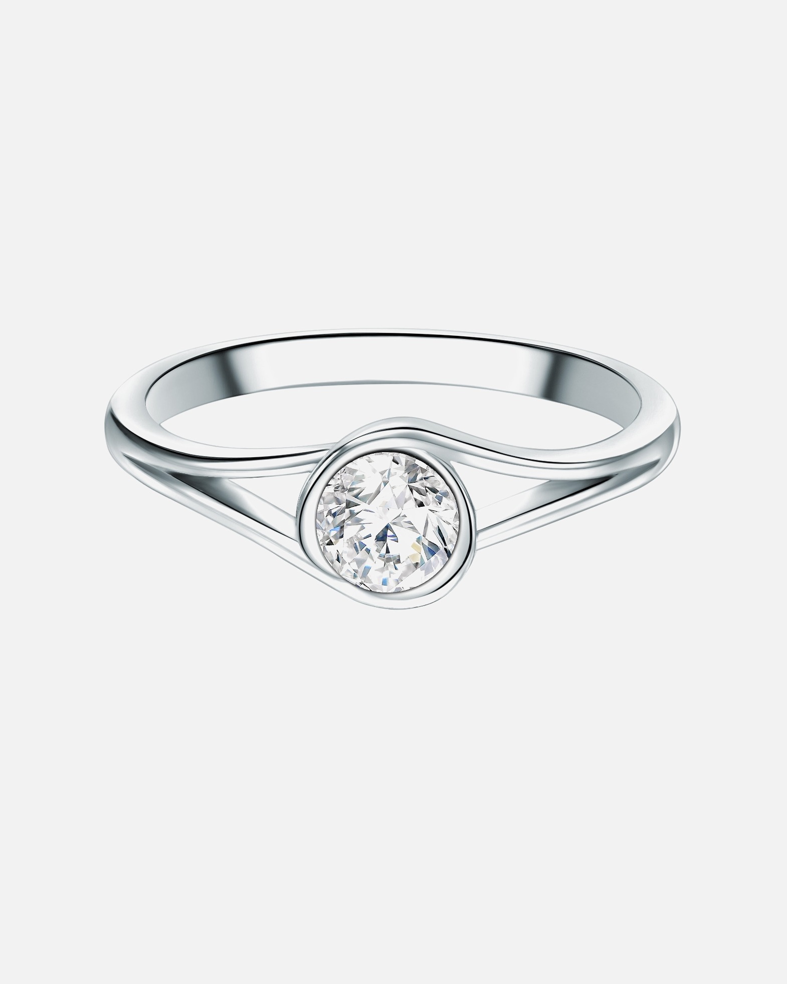 Bague pour Femme Trilani Bague en argent Argent sterling Oxyde de zirconium (CZ) en Argent 58