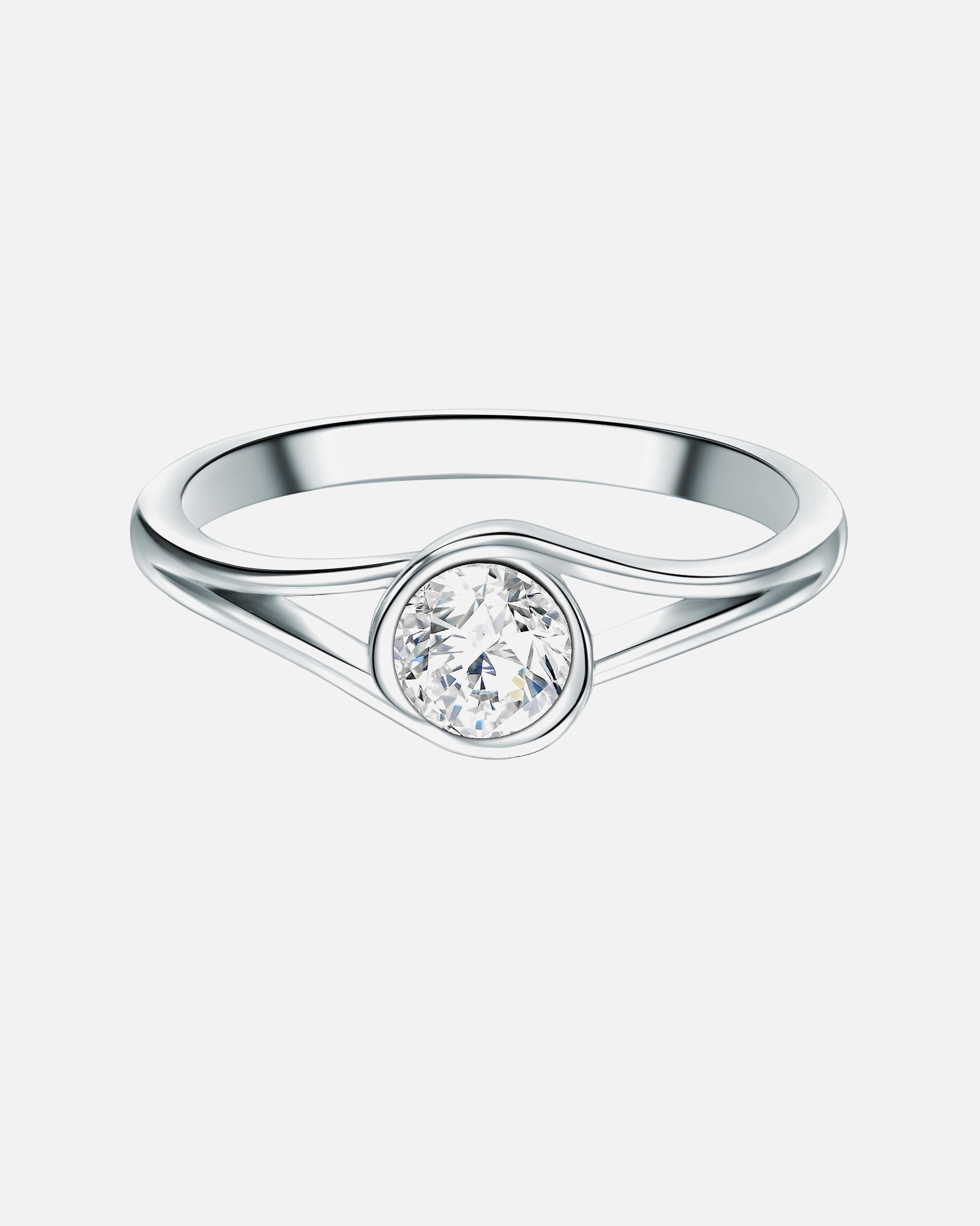 Bague pour Femme Trilani Bague en argent Argent sterling Oxyde de zirconium (CZ) en Argent 50