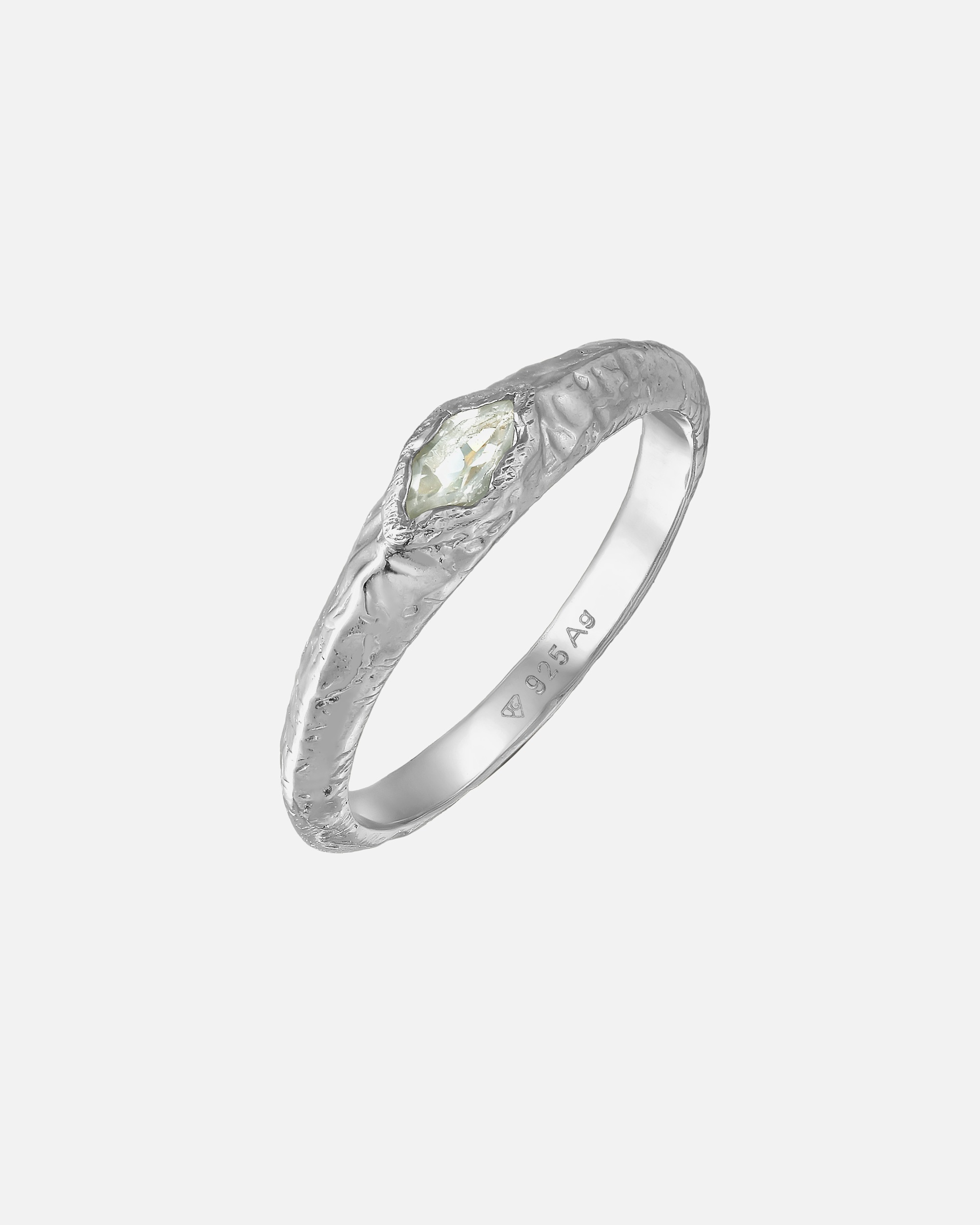 Bague pour Unisexe Haze & Glory Default Brand Line Ringset Améthyste Vert Clair 925 Sterling Silver 66