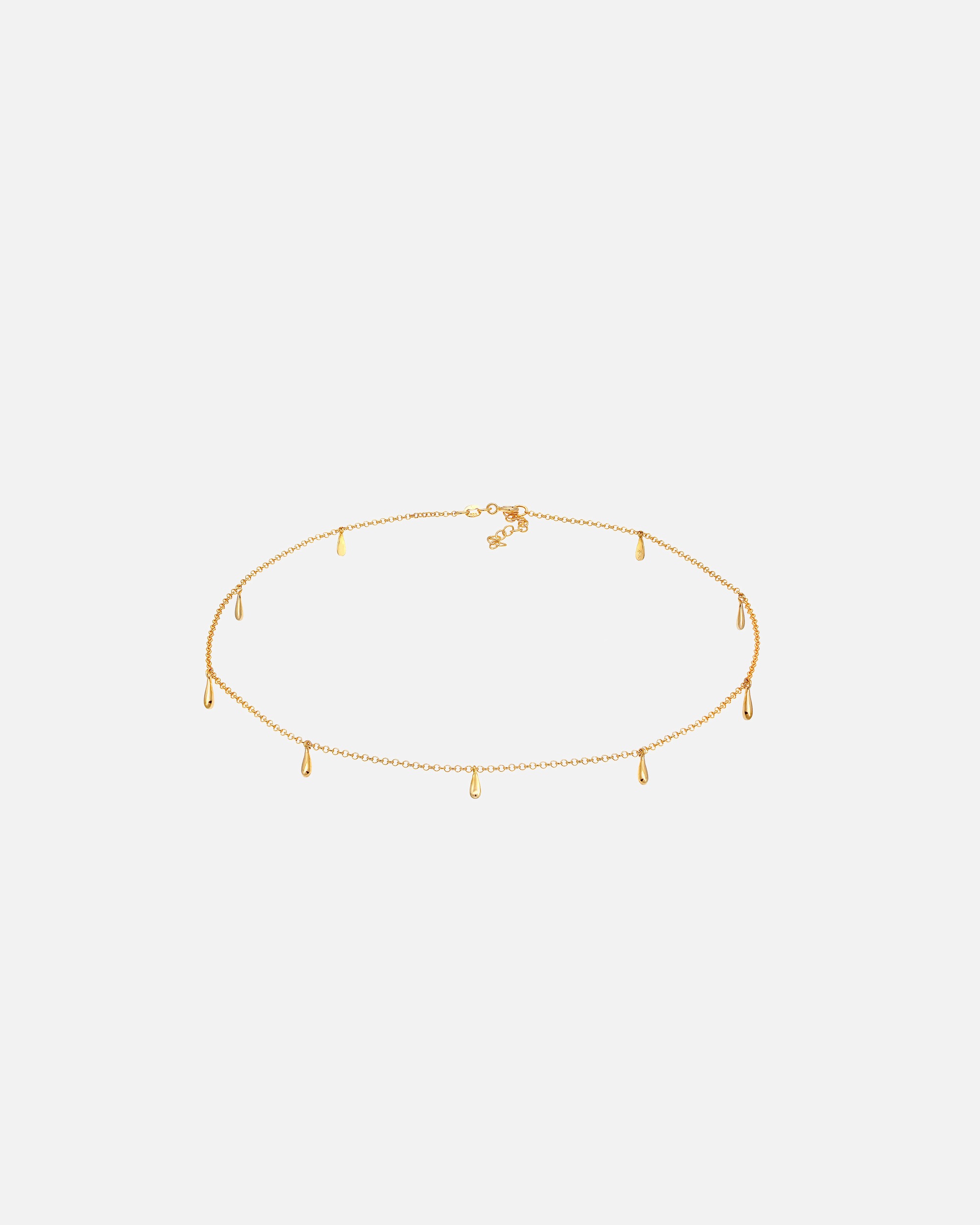 Collier pour Femme Elli Femmes choker pendentif goutte géo look en argent sterling 925 goldfarben