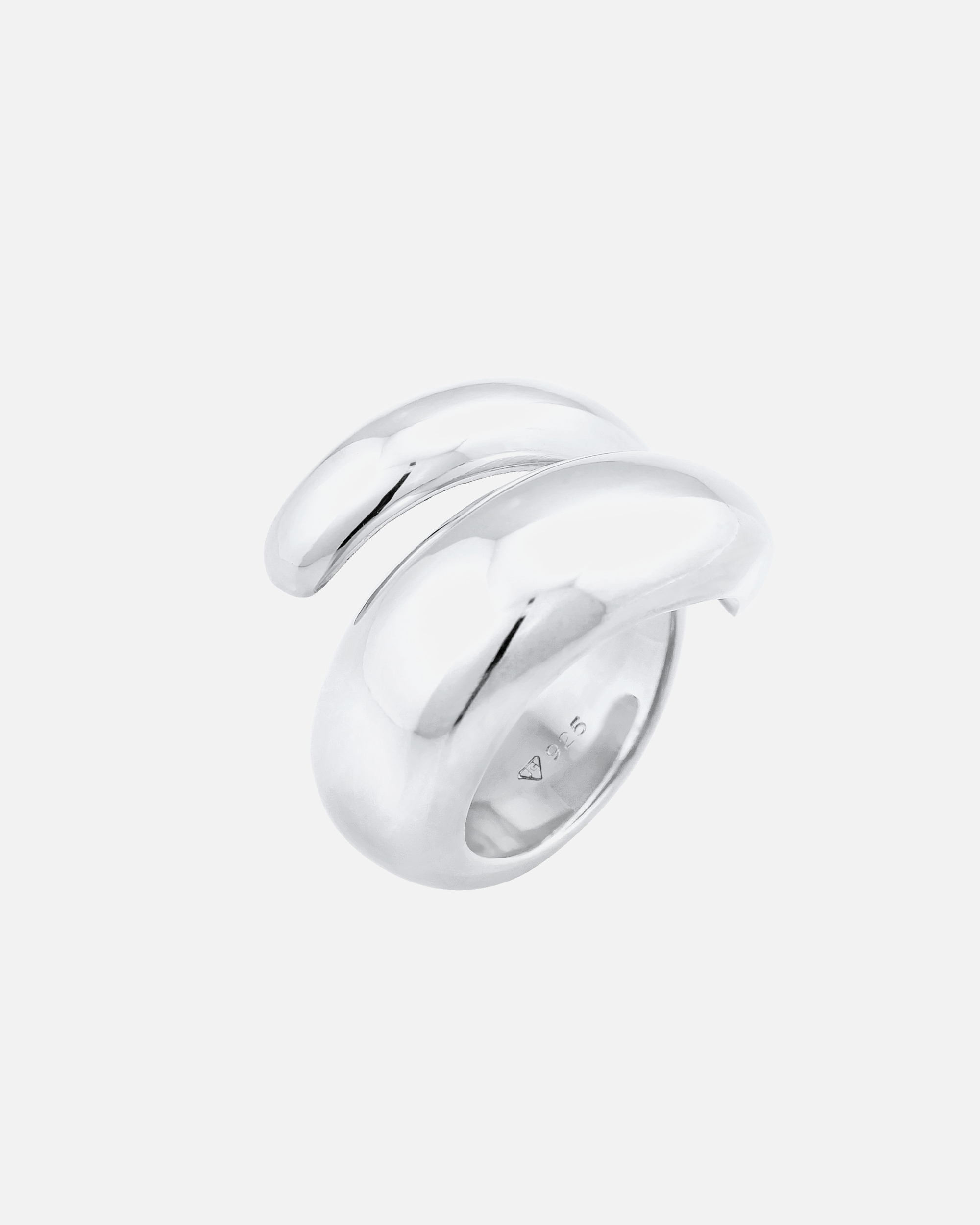 Bague pour Femme Nenalina Bague à enrouler Brillant Modern Statement 925 Argent 54