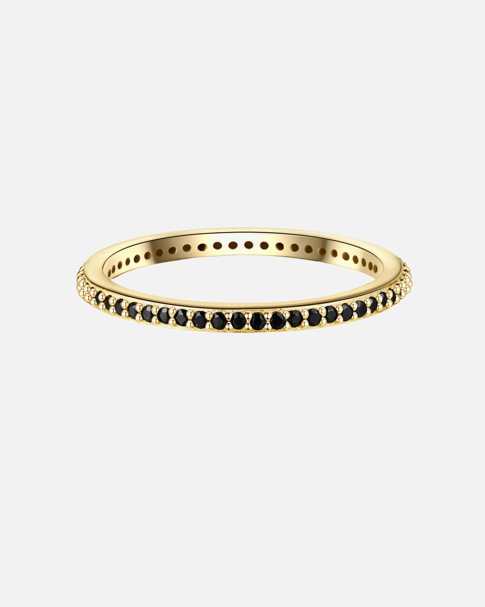 Bague pour Femme Glanzstücke München Bague en argent Argent sterling Oxyde de zirconium (CZ) en Or jaune 48