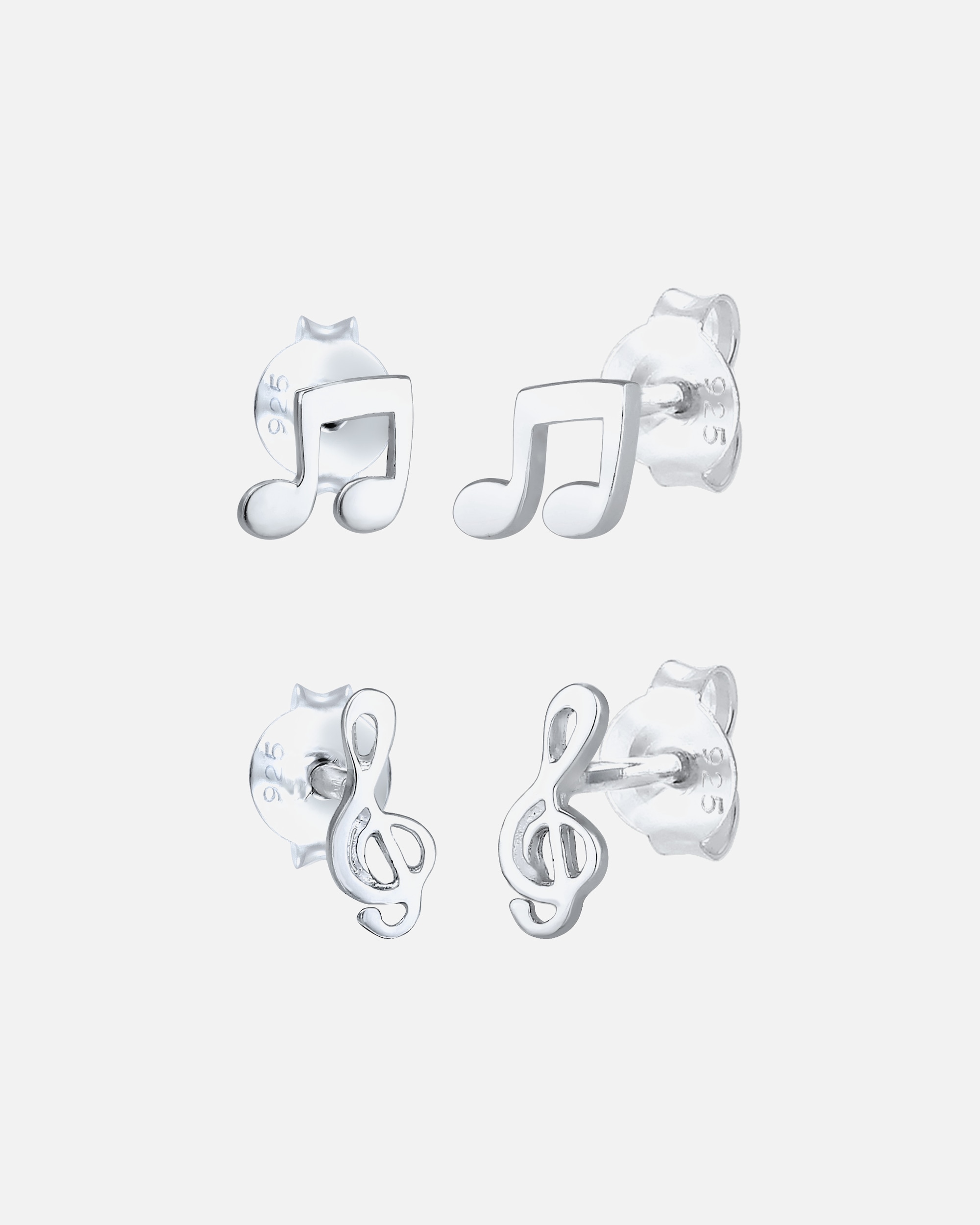 Boucles d'oreilles pour Femme Elli Clefs Symbole Clous d'Oreilles Femme - Argent (925/1000) silberfarben