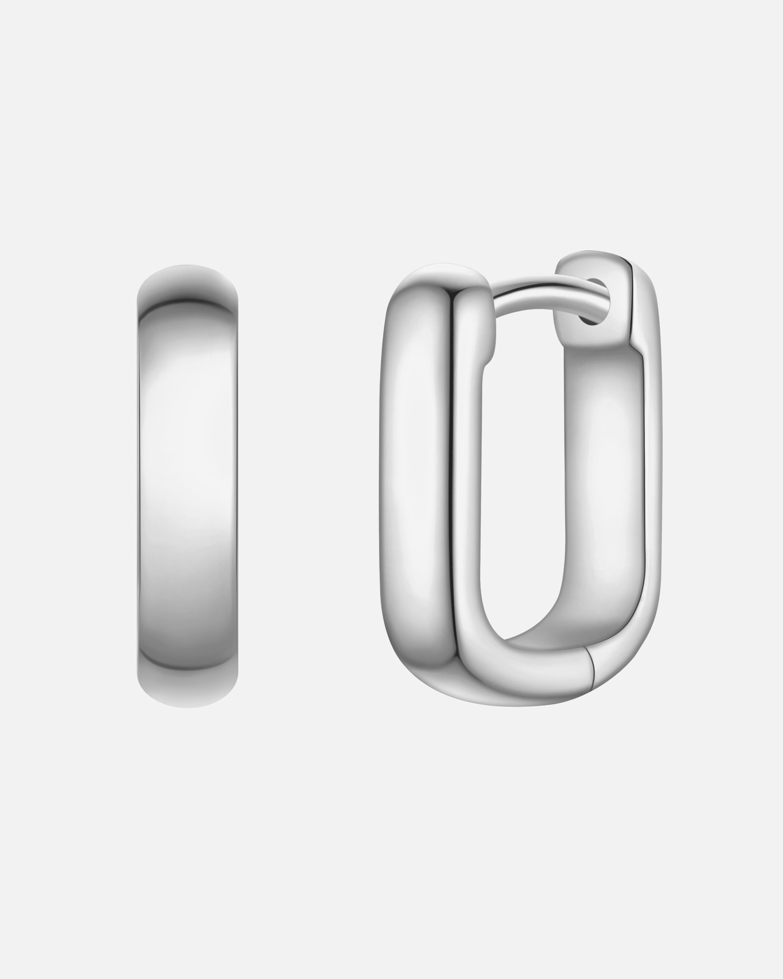 Créoles pour Femme Glanzstücke München Créoles en argent sterling en argent 11,7 mm