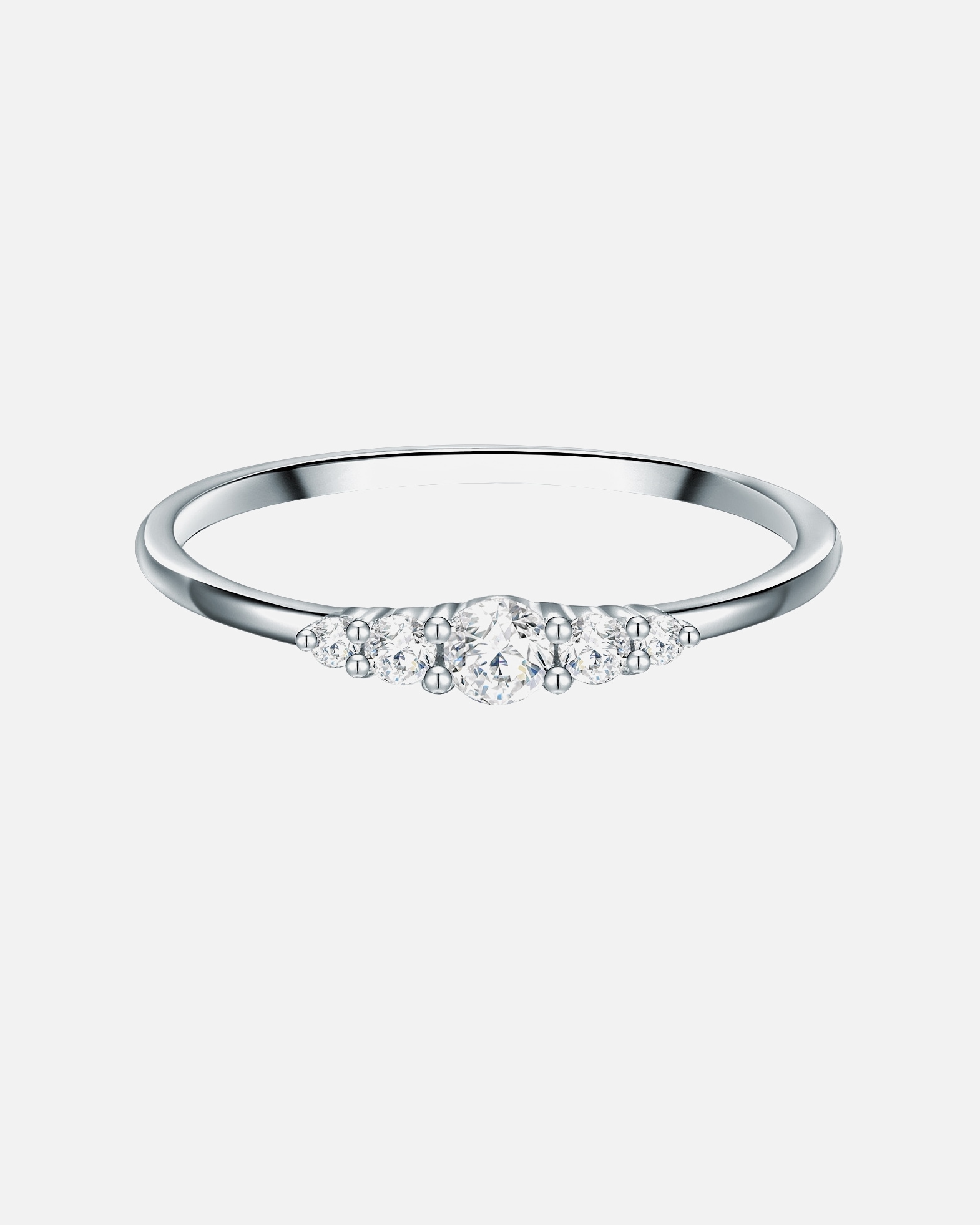 Bague pour Femme Trilani Bague en argent Argent sterling Oxyde de zirconium (CZ) en Argent 48