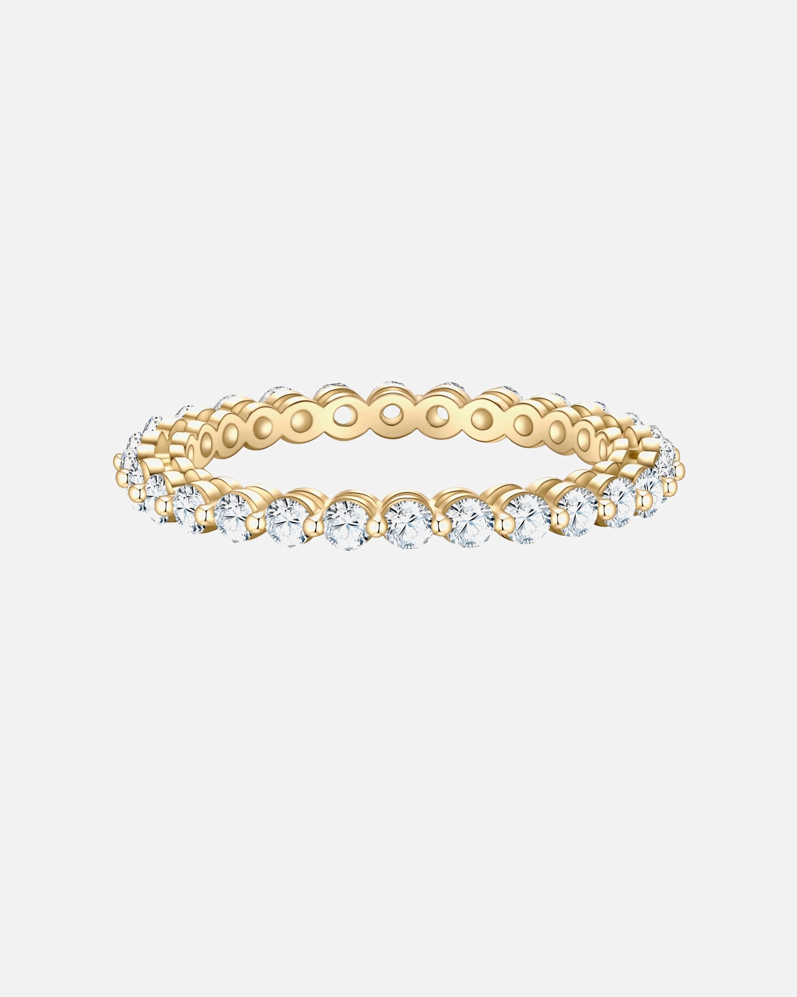 Bague pour Femme Glanzstücke München Bague en Argent sterling en Or jaune 48