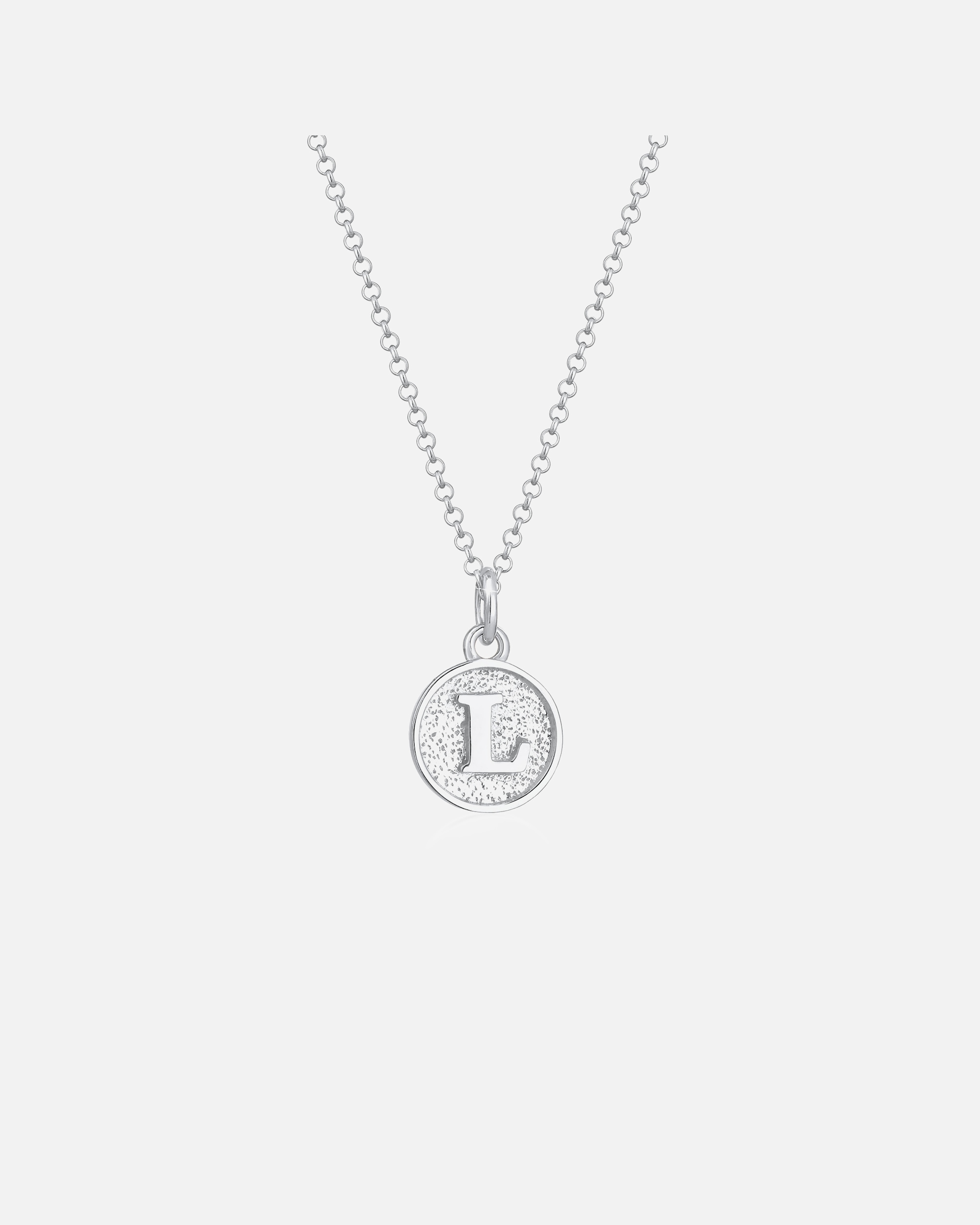 Collier pour Femme Elli Lettre L Pendentif Basic Collier Femme - (925/1000) Argent silberfarben