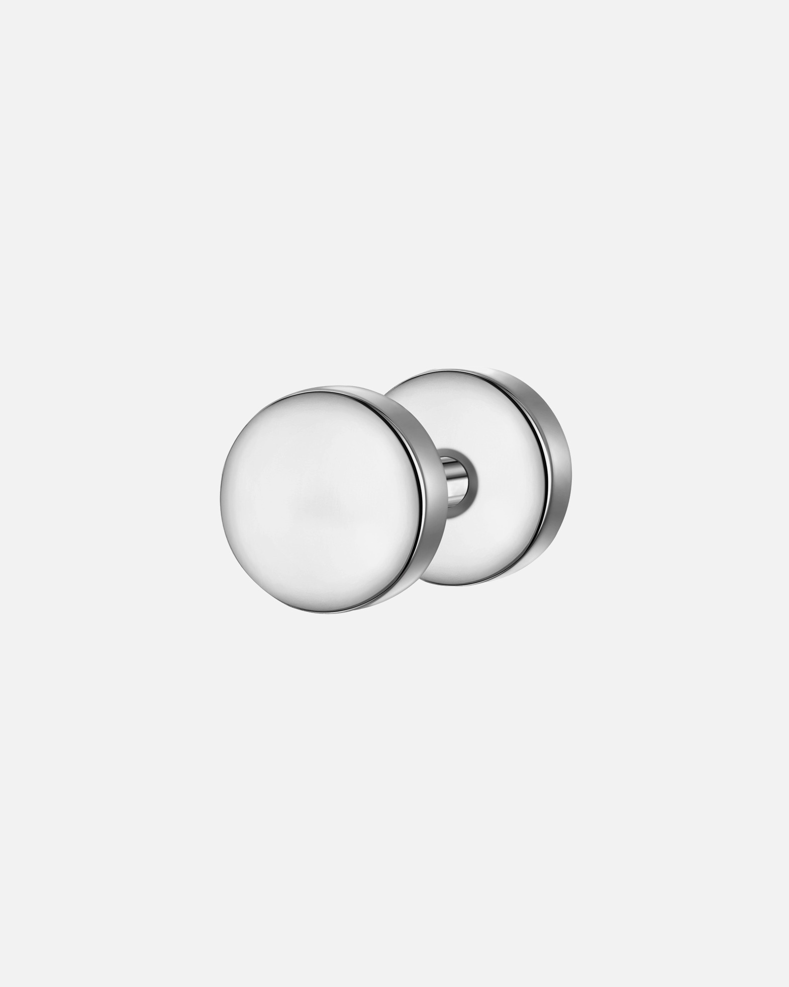 Boucles d'oreilles pour Homme True Rebels Boucles d´oreilles en Acier inoxydable en Argent 5,9 mm