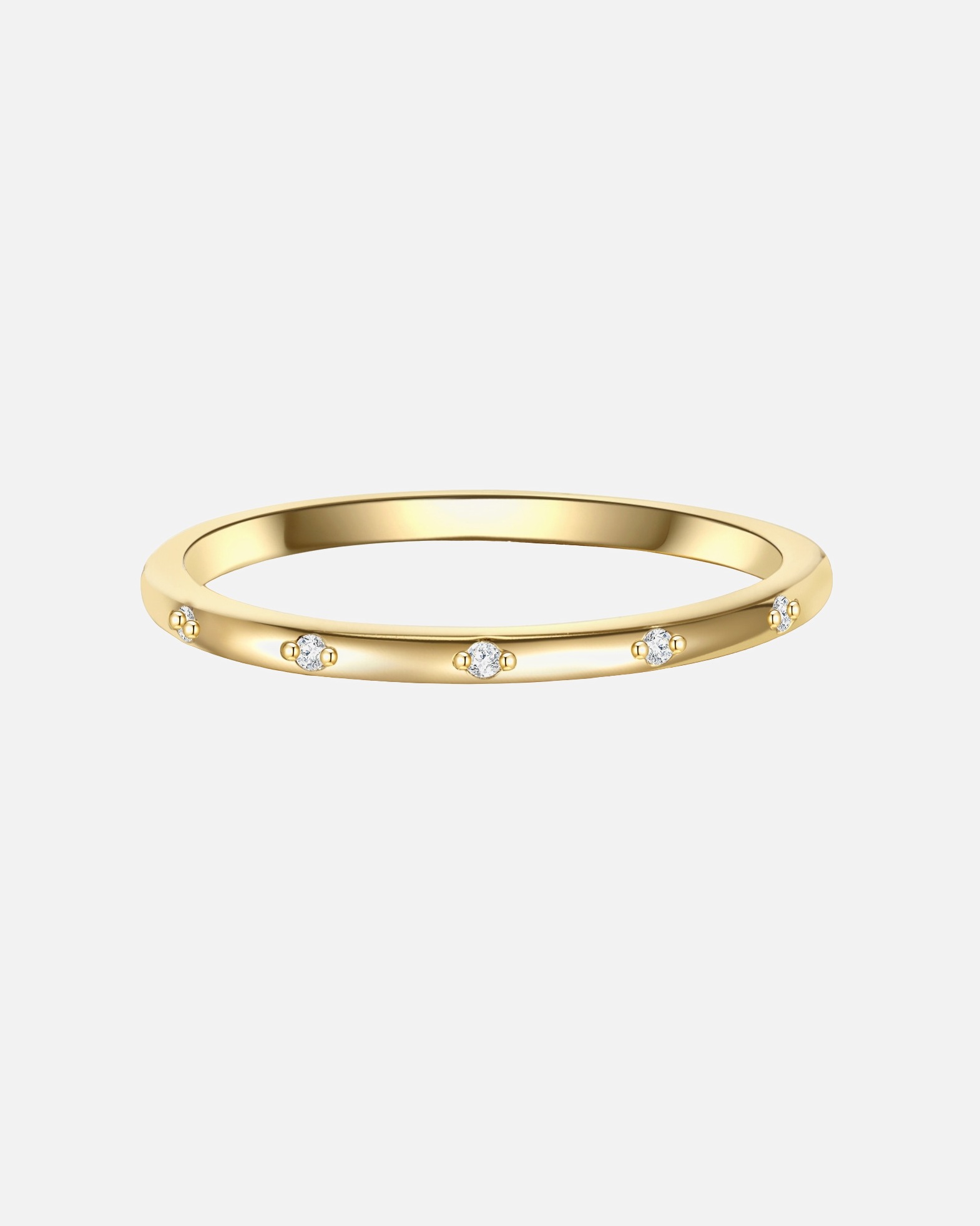 Bague pour Femme Glanzstücke München Bague en argent Argent sterling Oxyde de zirconium (CZ) en Or jaune 60