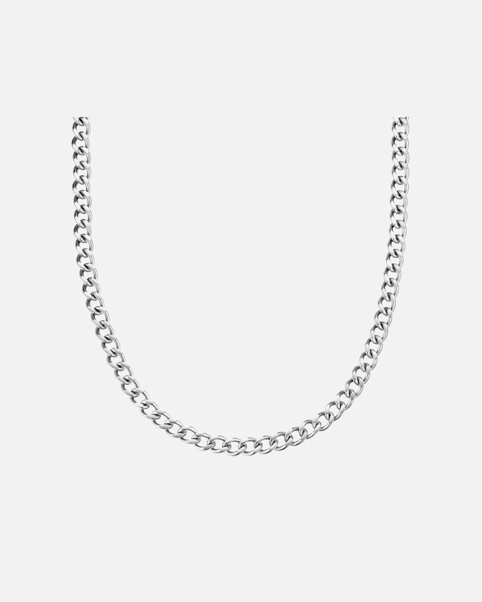 Collier pour Femme Glanzstücke München Collier en acier inoxydable en Argent 40,0 cm Basiskette + 5,0 cm Verlängerung