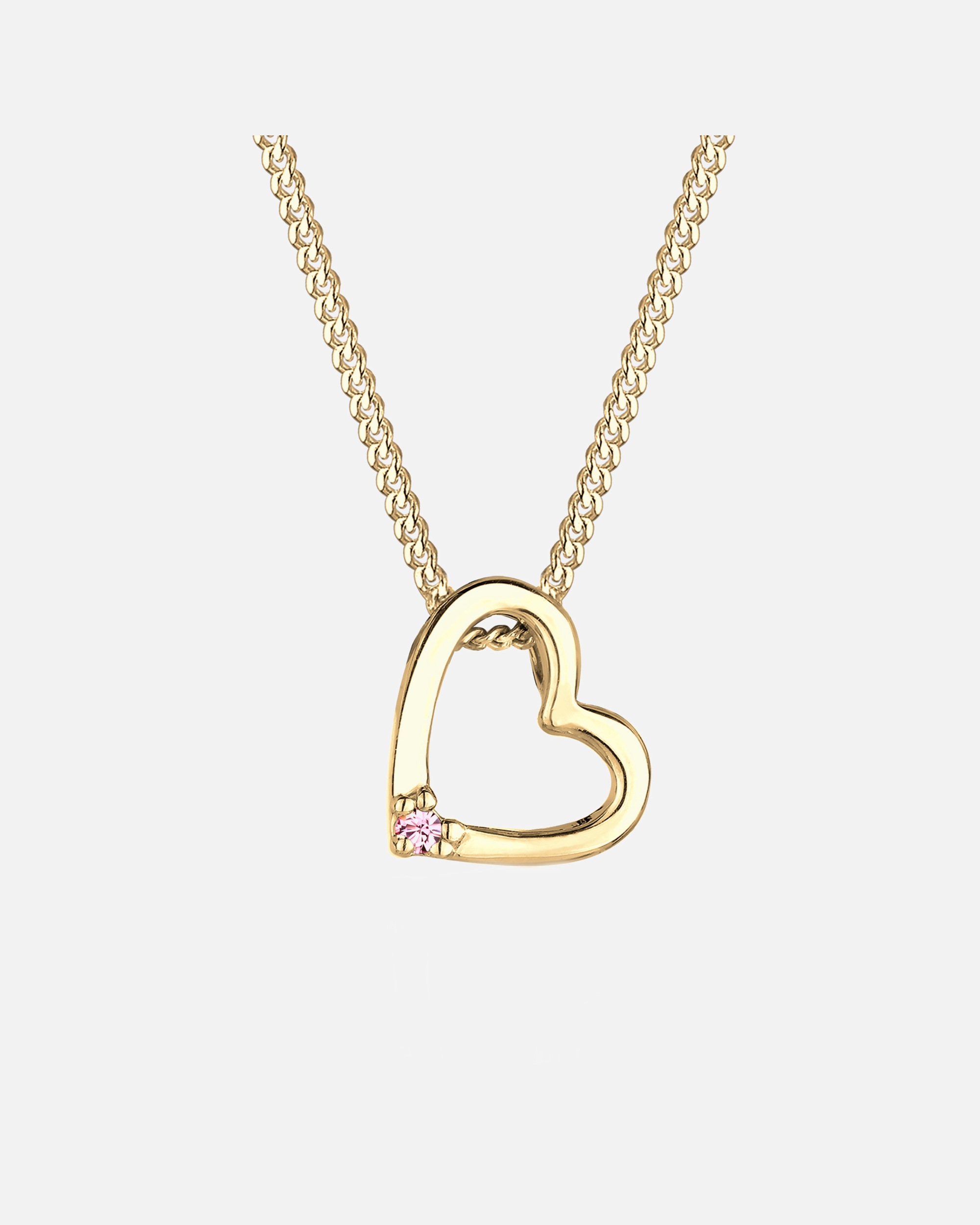 Collier pour Femme Elli Femmes Pendentif Coeur avec Cristal en Argent Sterling 925 55