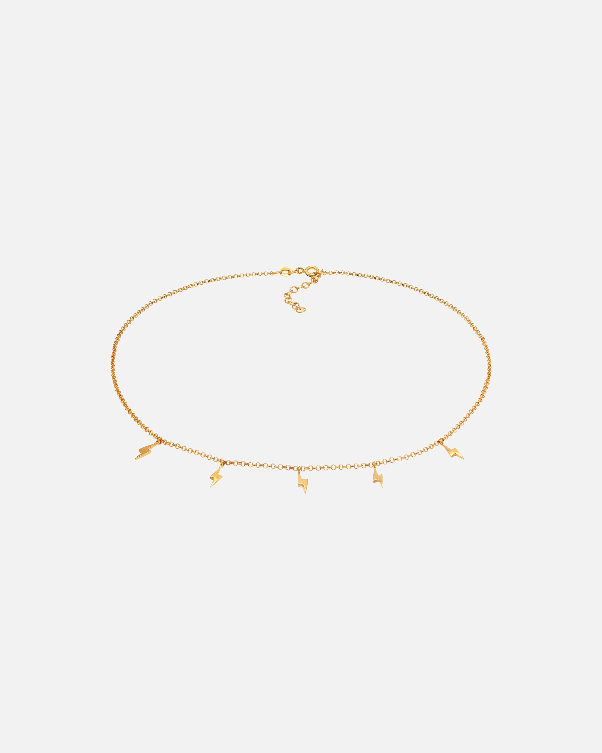 Collier pour Femme Elli Femmes pendentif foudre collier à pois tendance blogueurs en argent sterling 925 goldfarben