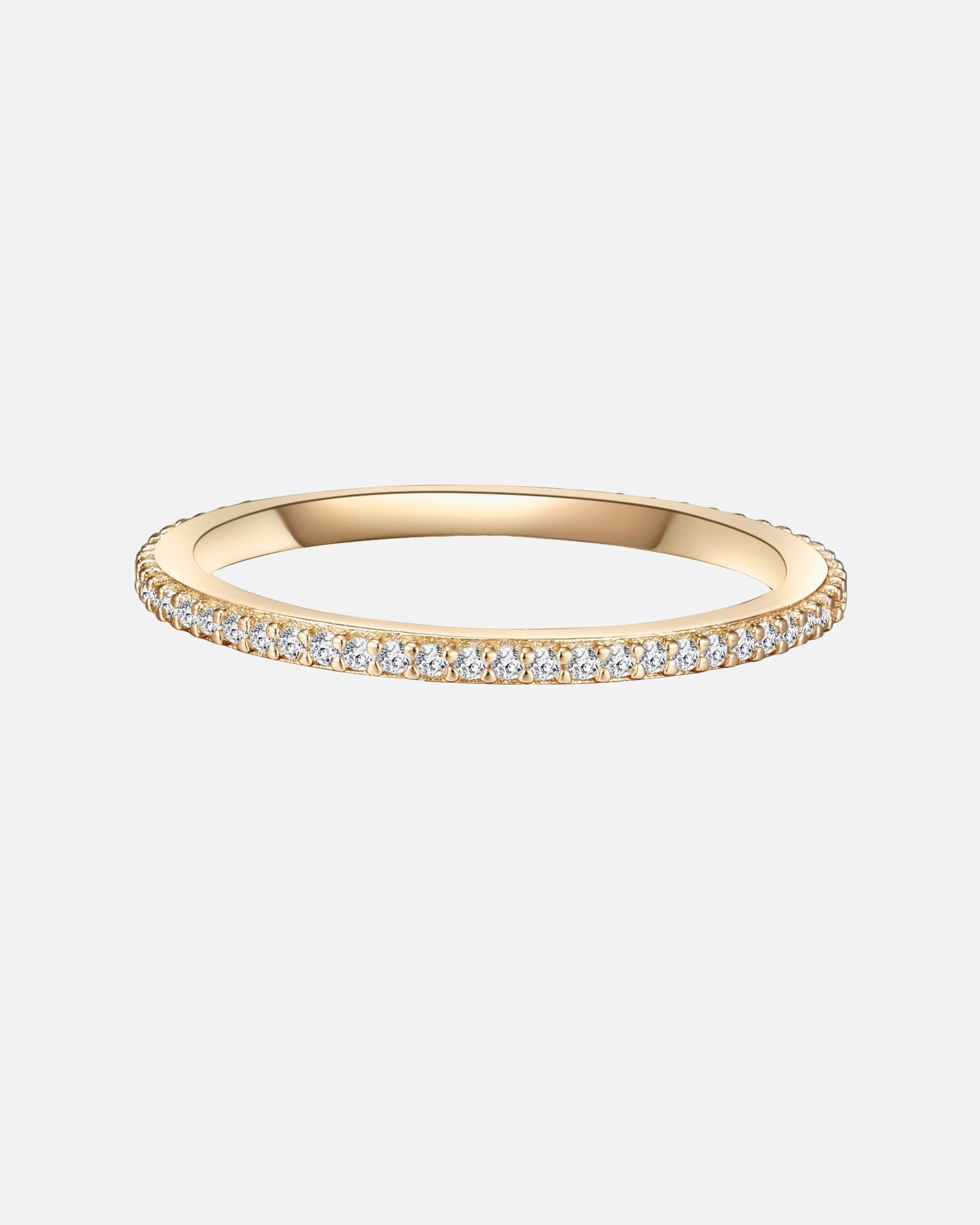Bague pour Femme Lulu & Jane Bague en Laiton en Or jaune 52