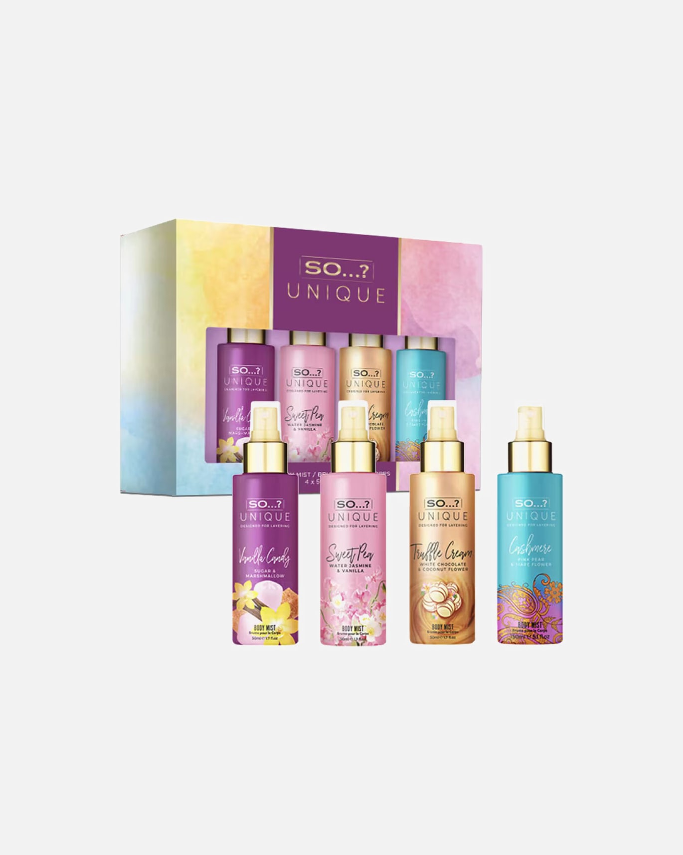 Coffret soin cheveux pour Unisexe Coffret Brume pour le Corps So...? Unique - 4 x 50 ml 4 pièce