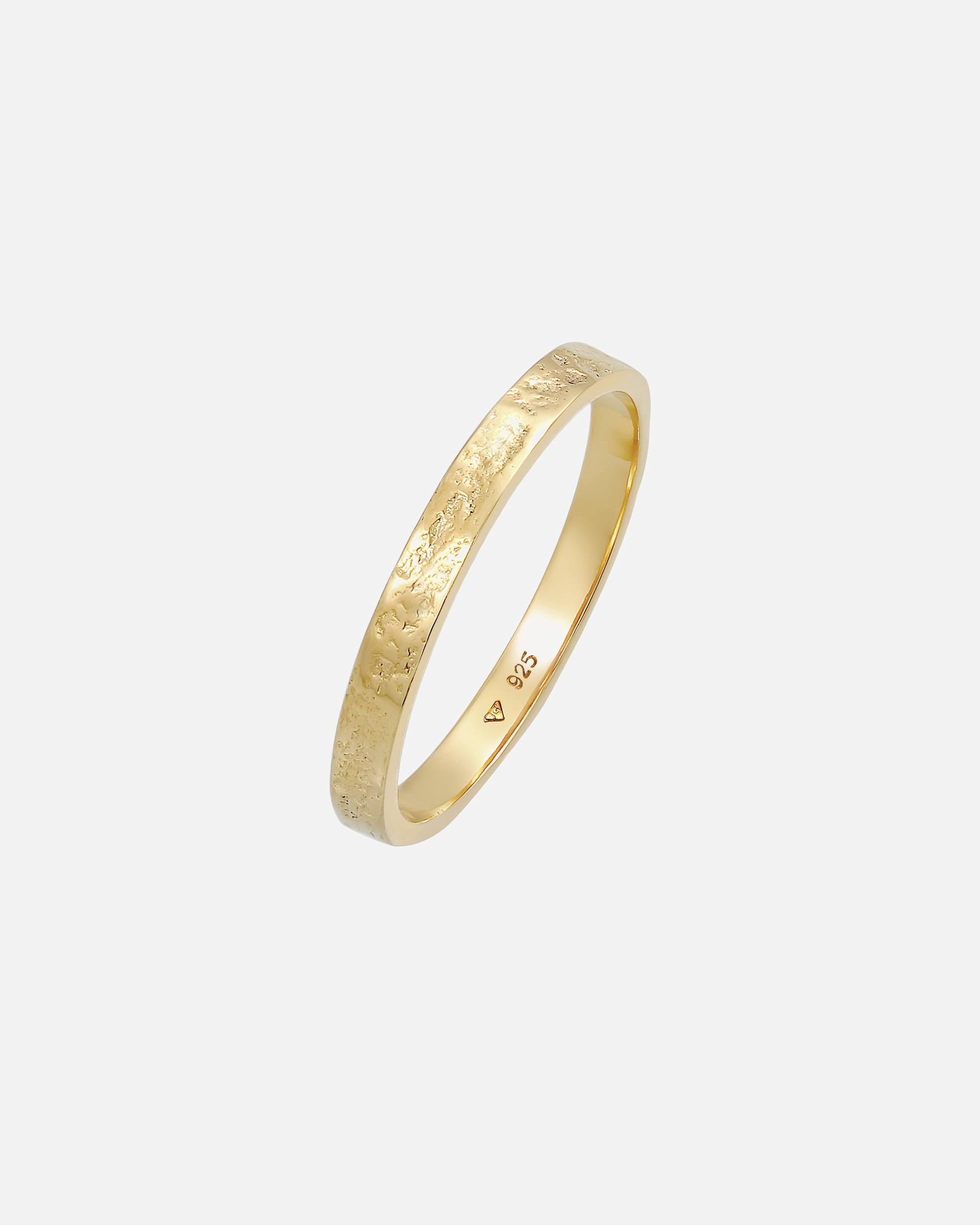 Bague pour Femme Elli Bandring Partnerring Basic Organic Look 925 Silber 52