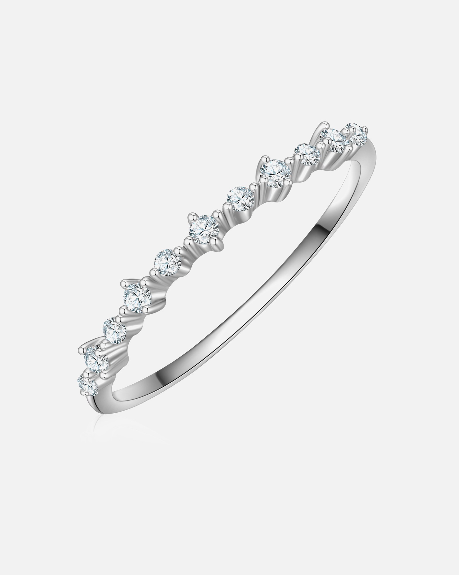 Bague pour Femme Glanzstücke München Bague en Argent Sterling en argent avec Zirconium 58