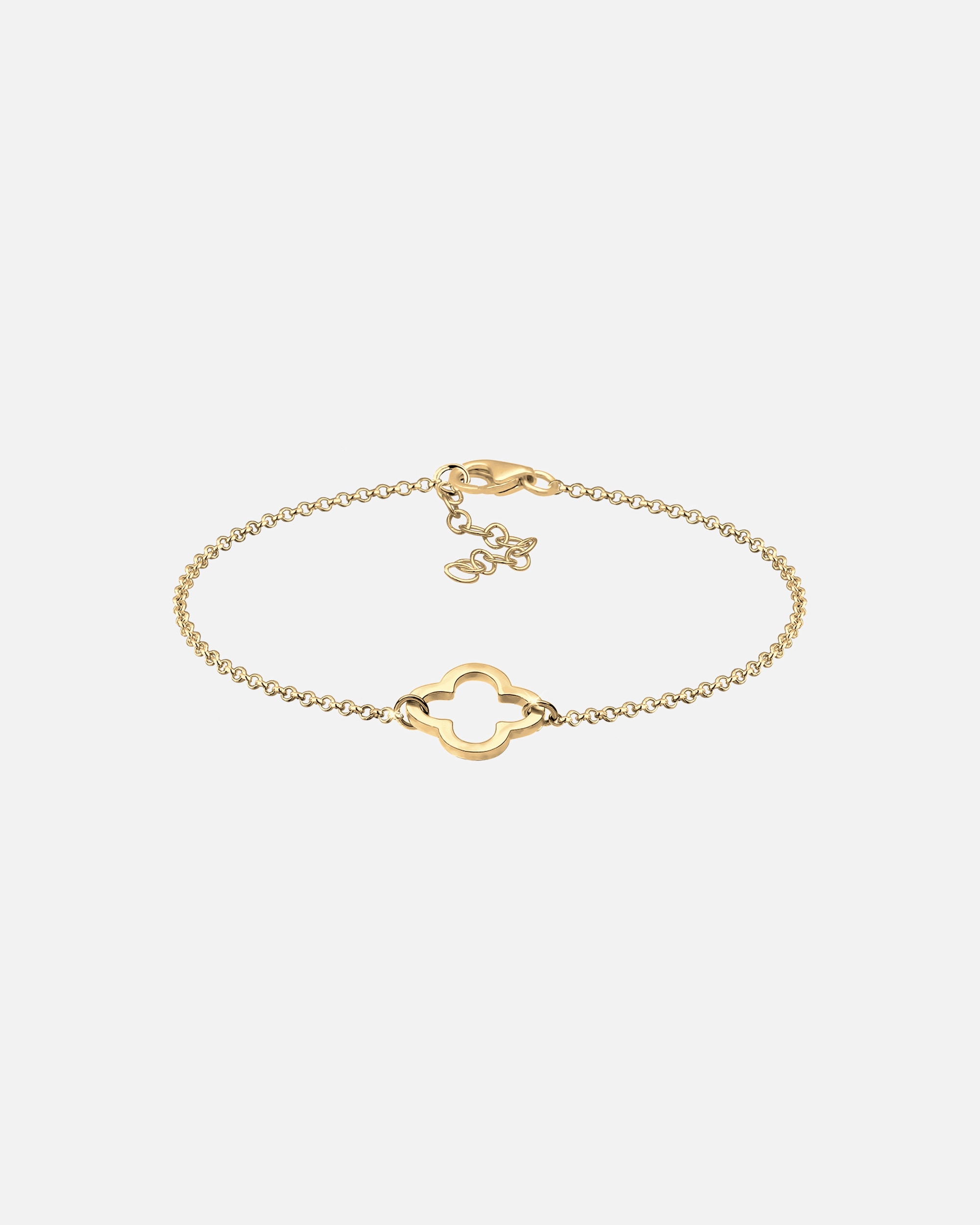 Bracelet pour Femme Elli Femmes Trèfle découpé symbole en argent sterling 925 18