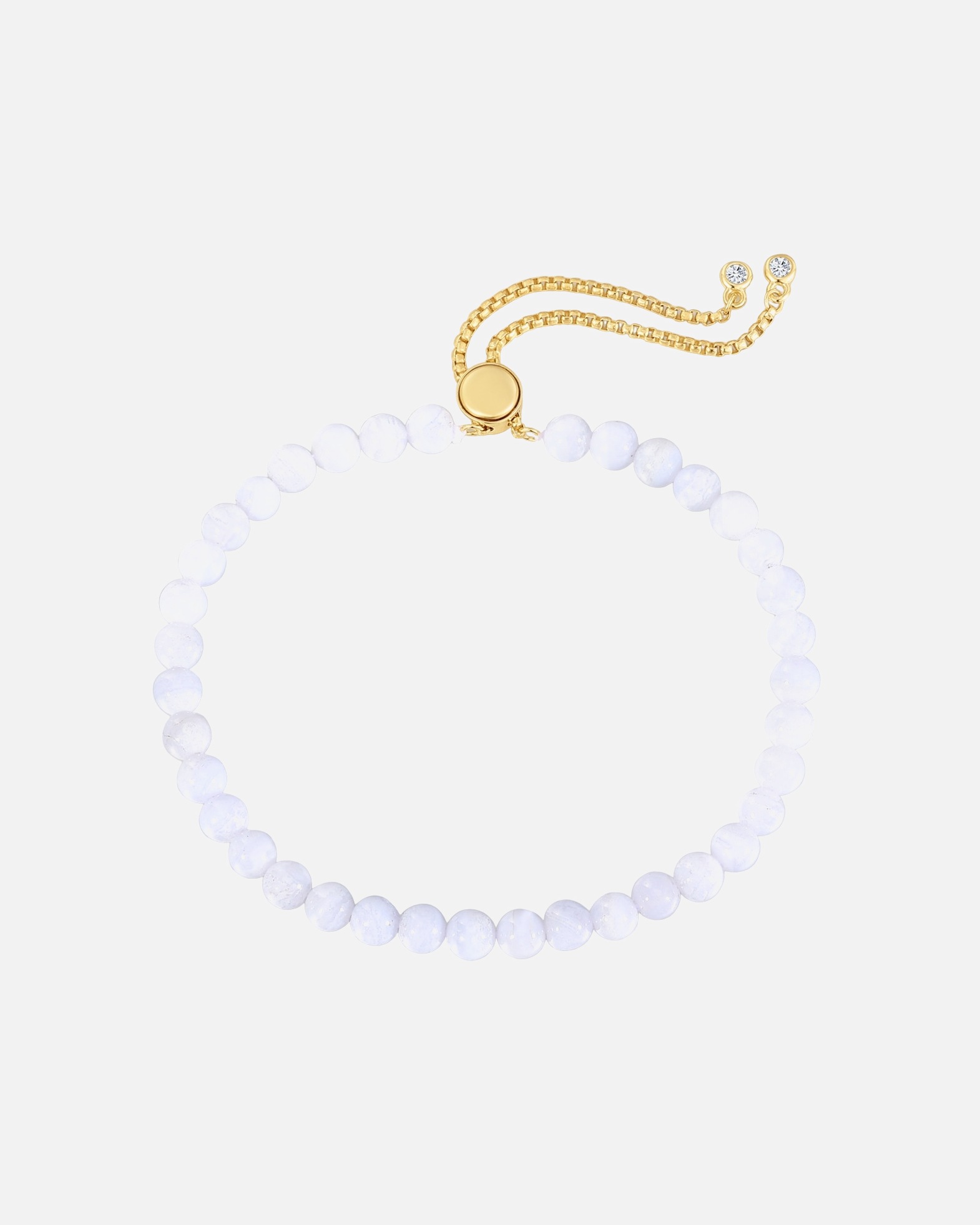 Bracelet pour Femme Bracelet en Argent sterling en Or jaune Réglable 15,0 - 22,0 cm