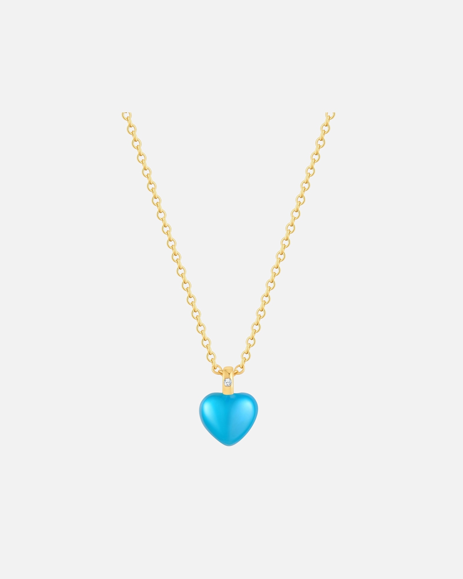 Collier pour Femme Glanzstücke München Chaîne Coeur en Argent sterling en Or jaune 40,0 cm Basiskette + 5,0 cm Verlängerung