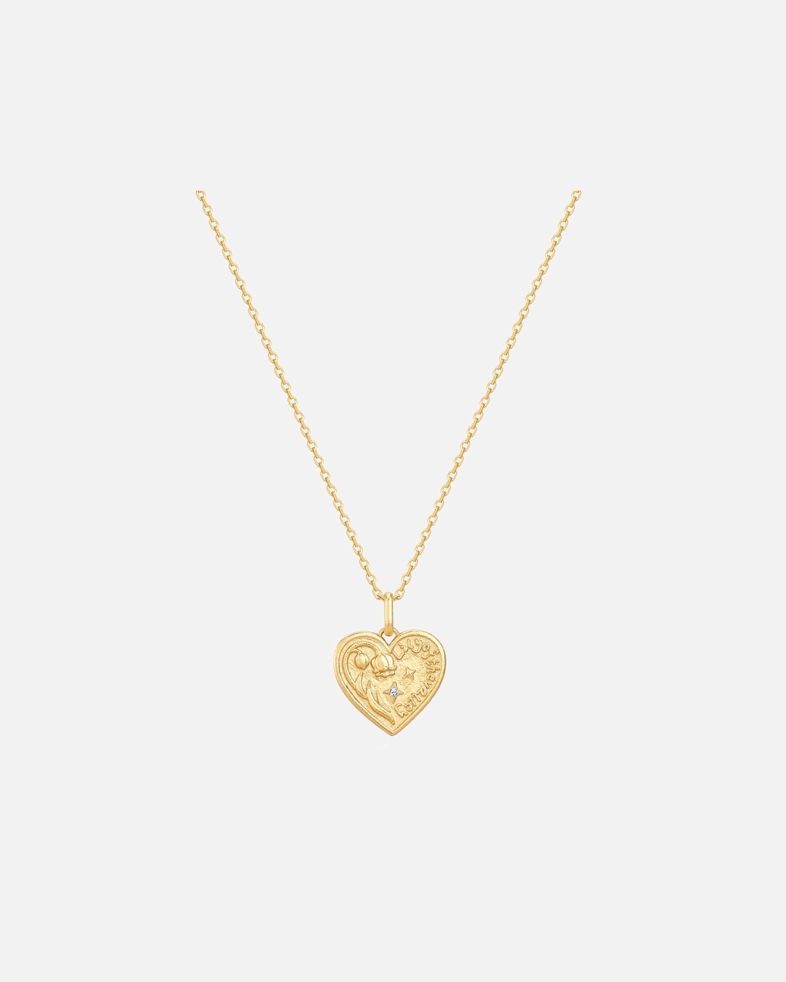 Collier pour Femme Glanzstücke München Chaîne Fleur de naissance de mai Muguet en Argent sterling en Or jaune 40,0 cm Basiskette + 5,0 cm Verlängerung