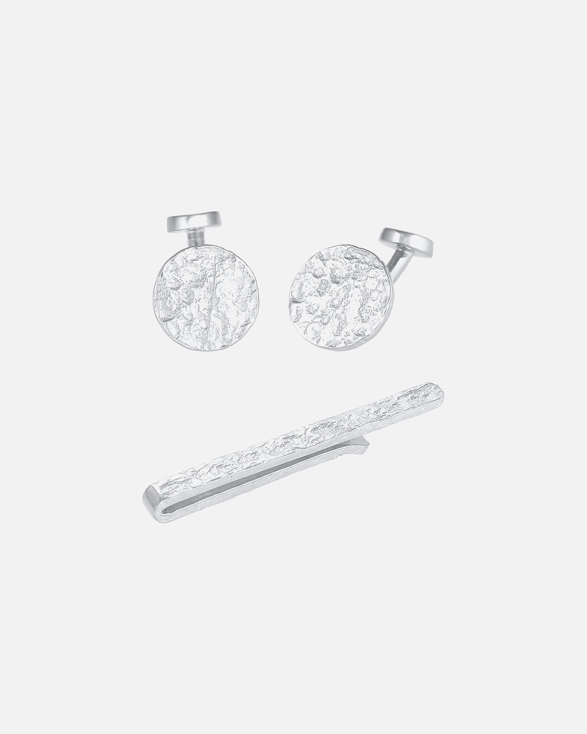 Bijoux pour Homme KUZZOI Boutons de manchette épingle à cravate Organic 925 Argent silberfarben