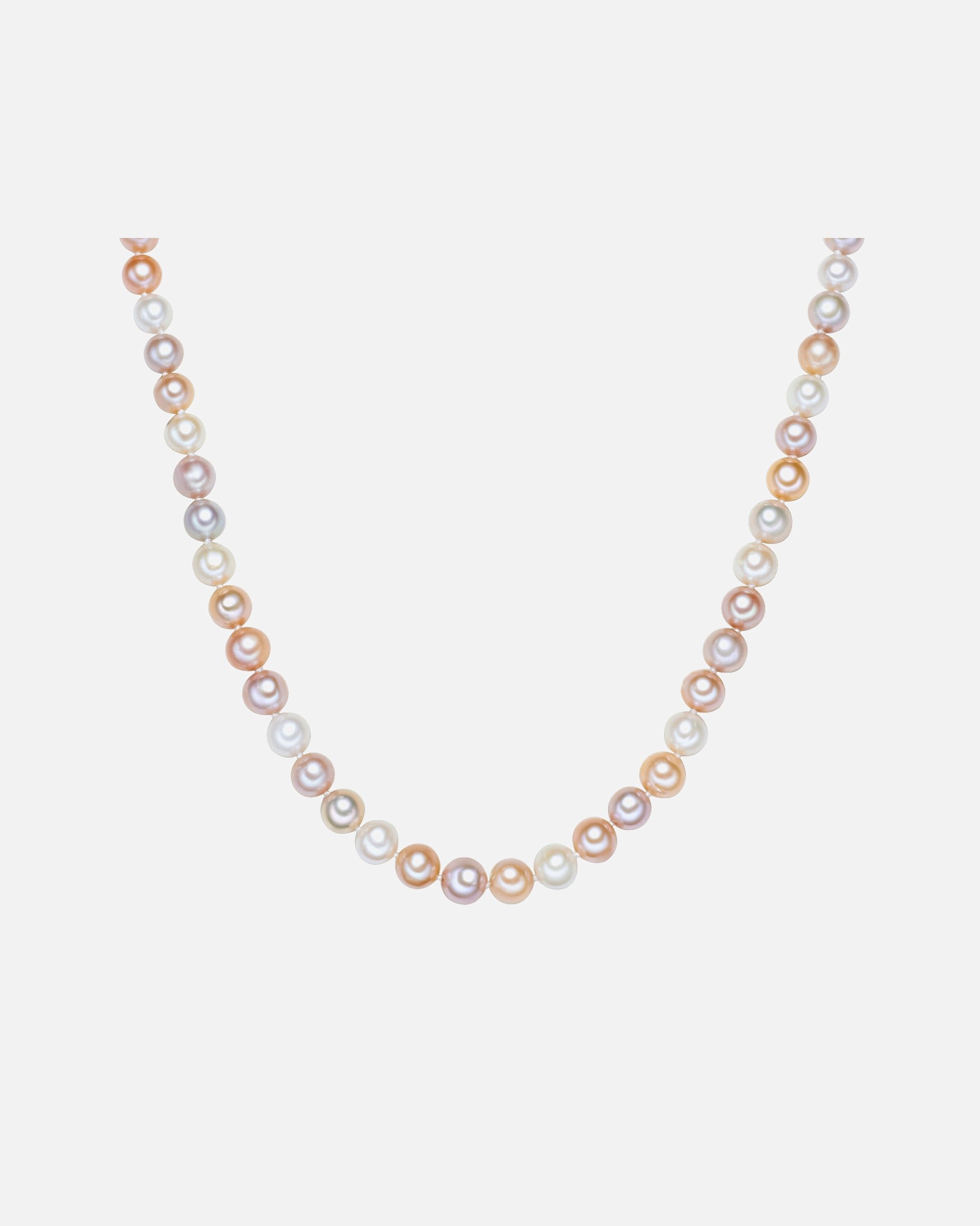Collier pour Femme Valero Pearls Chaîne en Perle de culture d'eau douce en Multicolore 52 cm