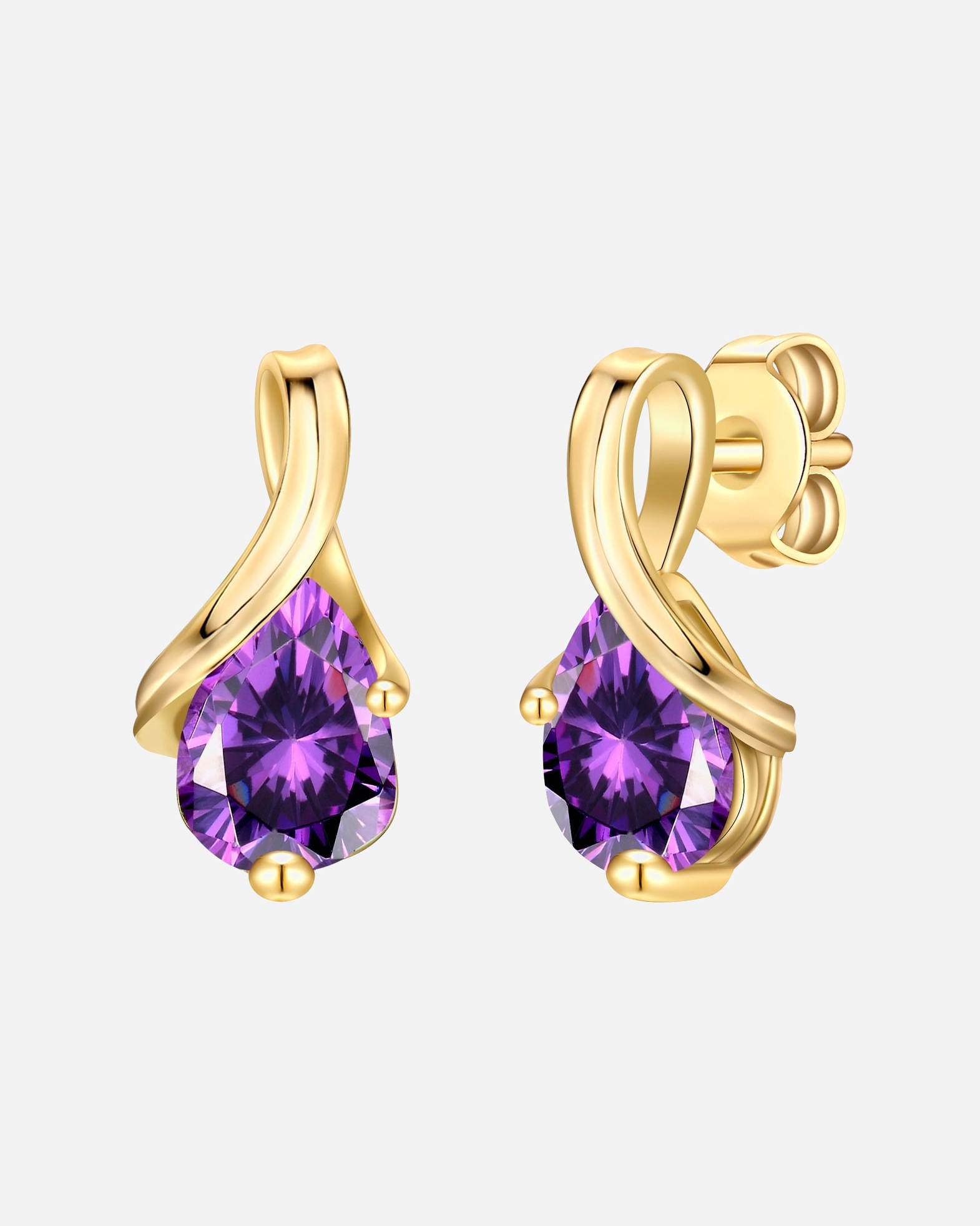 Boucles d'oreilles pour Femme Rafaela Donata Boucles d´oreilles en Argent sterling en Or jaune 13,2 mm